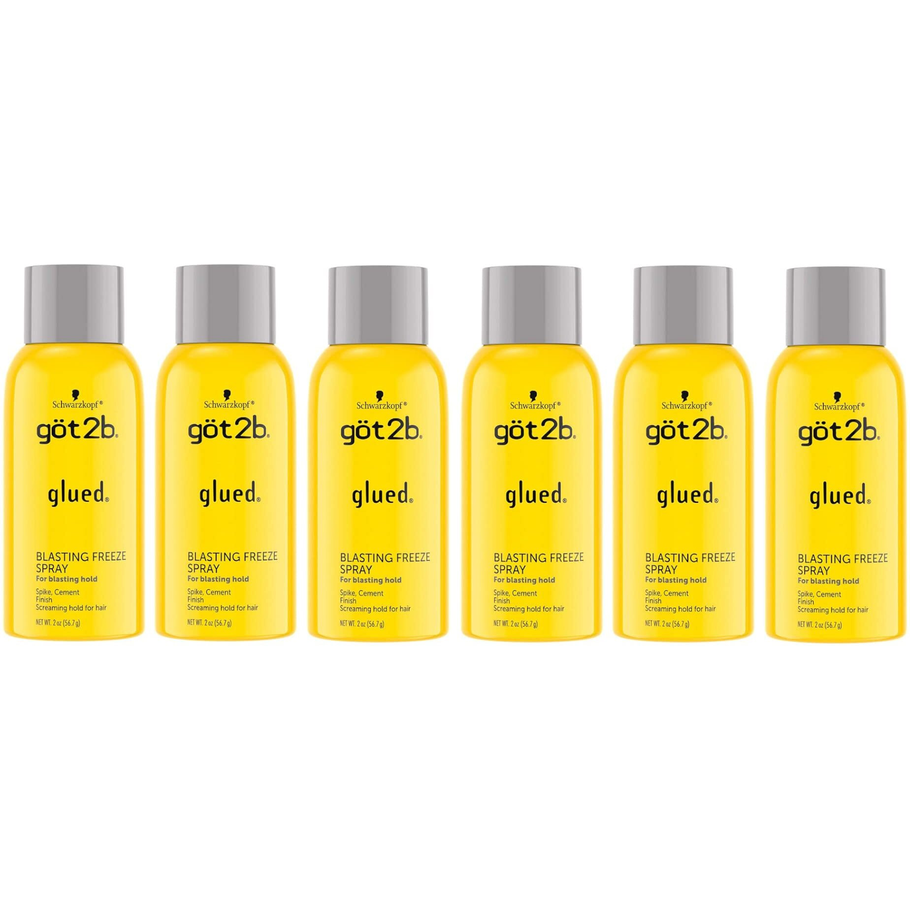 Got2B Glued Blasting Freeze Spray 2 Ounce (6 Pieces)