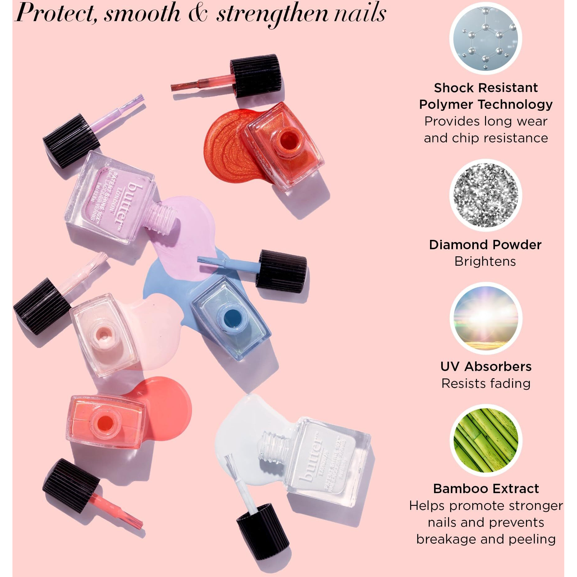 Patent Shine 10X Nail Lacquer - Brolly by Butter London for Women - 0.2 oz Nail Polish
