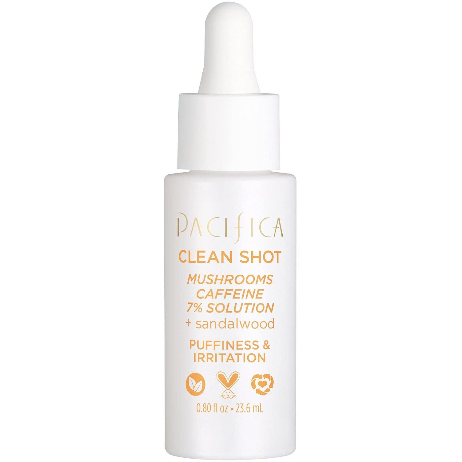 Clean Shot Mushrooms and Caffeine 7 Percent by Pacifica for Unisex - 0.80 oz Serum