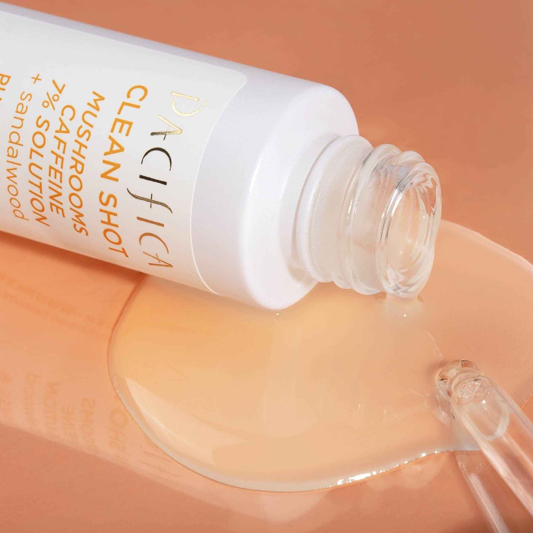 Clean Shot Mushrooms and Caffeine 7 Percent by Pacifica for Unisex - 0.80 oz Serum