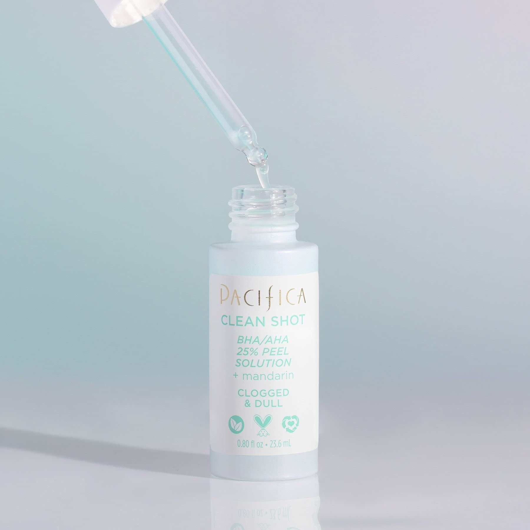Clean Shot BHA-AHA 25 Percent Peel Solution by Pacifica for Unisex - 0.8 oz Treatment