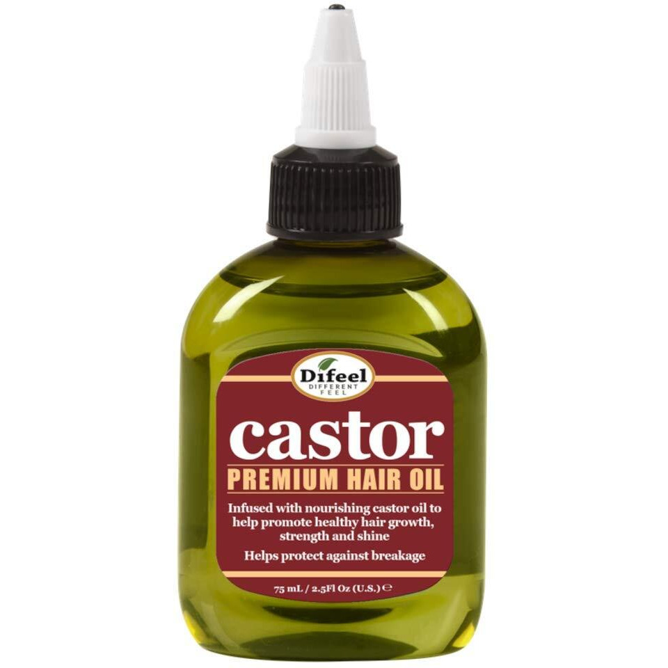 Difeel Castor Pro-Growth Hair Oil 2.5 oz. - Made with Natural Castor Oil for Hair Growth