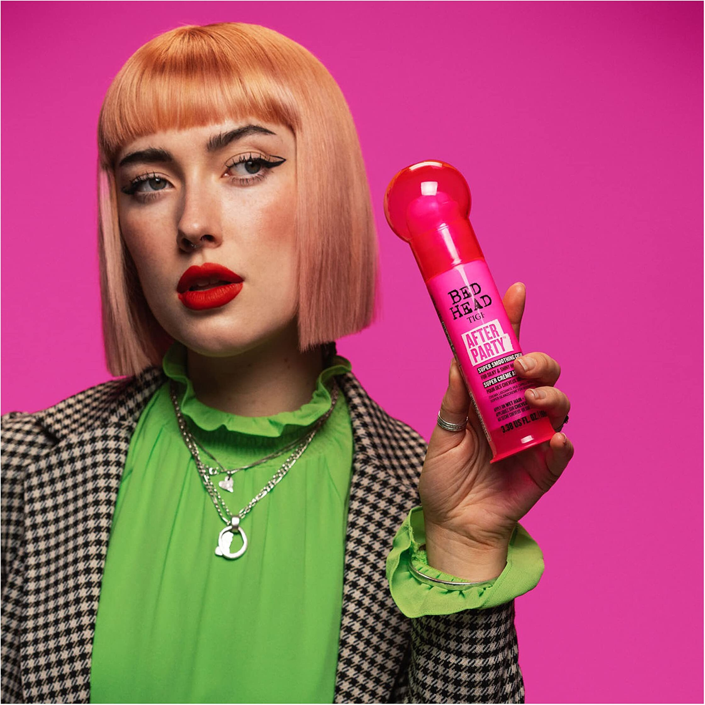 Bed Head by TIGI Frizz Control After Party Smoothing Styling Cream for Silky and Shiny Hair, the Ultimate Anti Frizz Hair Care 3.38 fl oz