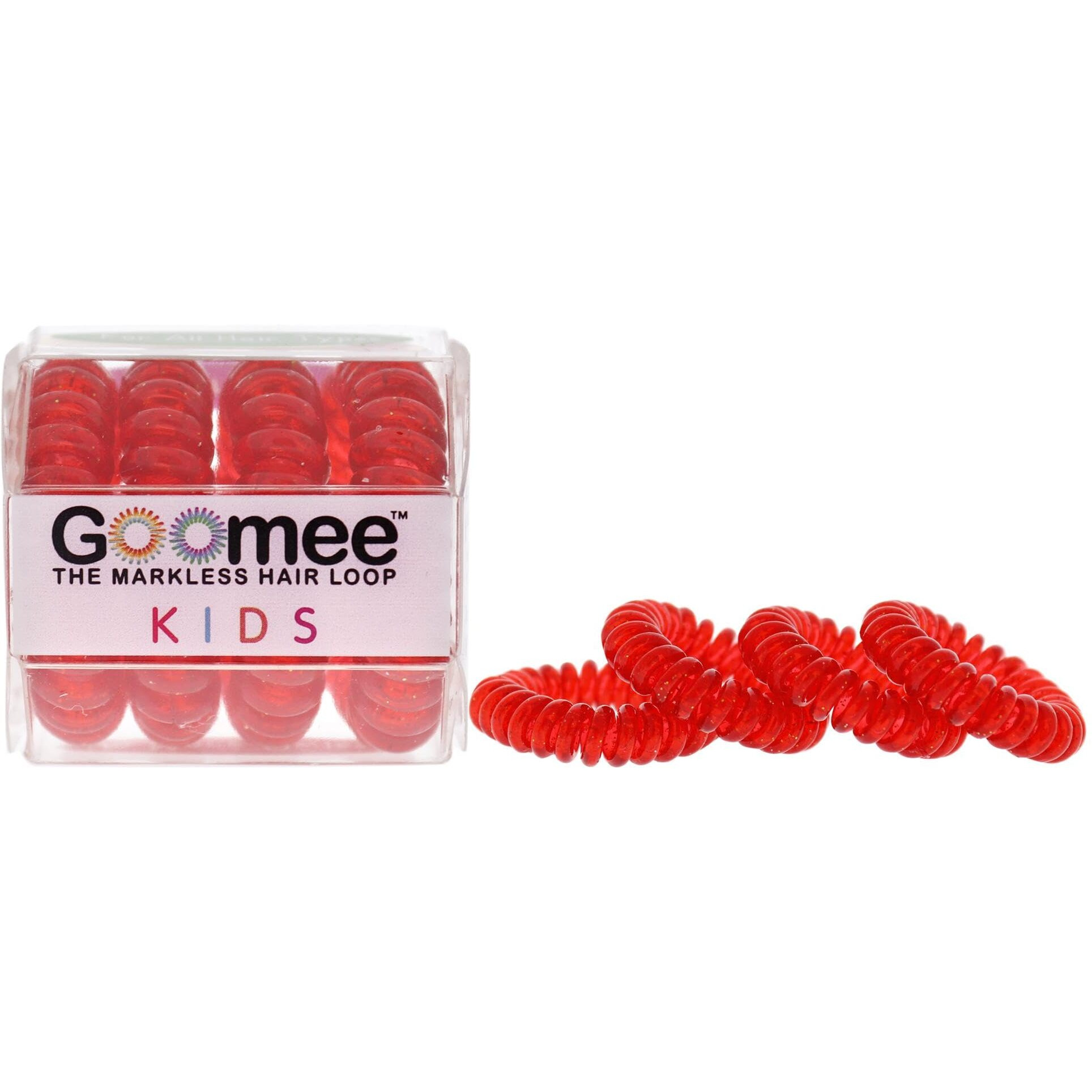 Kids The Markless Hair Loop Set - Enchanted Rose by Goomee for Kids - 4 Pc Hair Tie