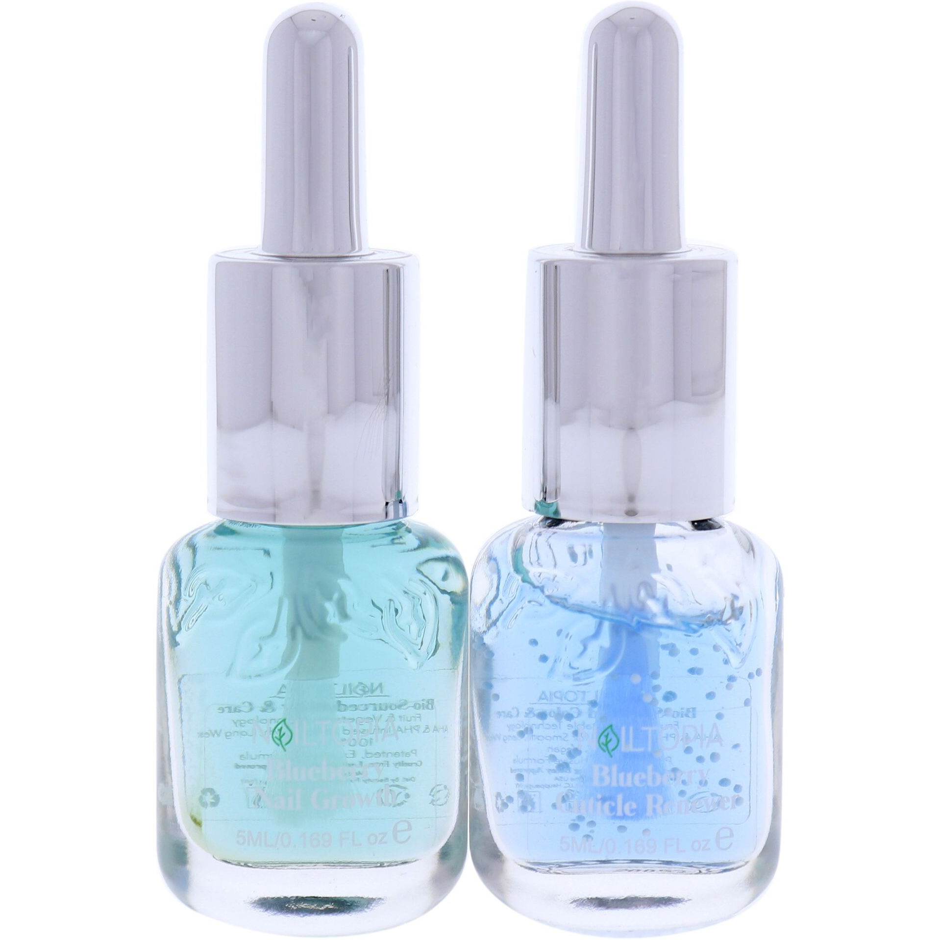 Nails are Long Kit by Nailtopia for Women - 2 Pc Kit 0.17oz Nail Treatment Blueberry, 0.17oz Cuticle Renewer Blueberry