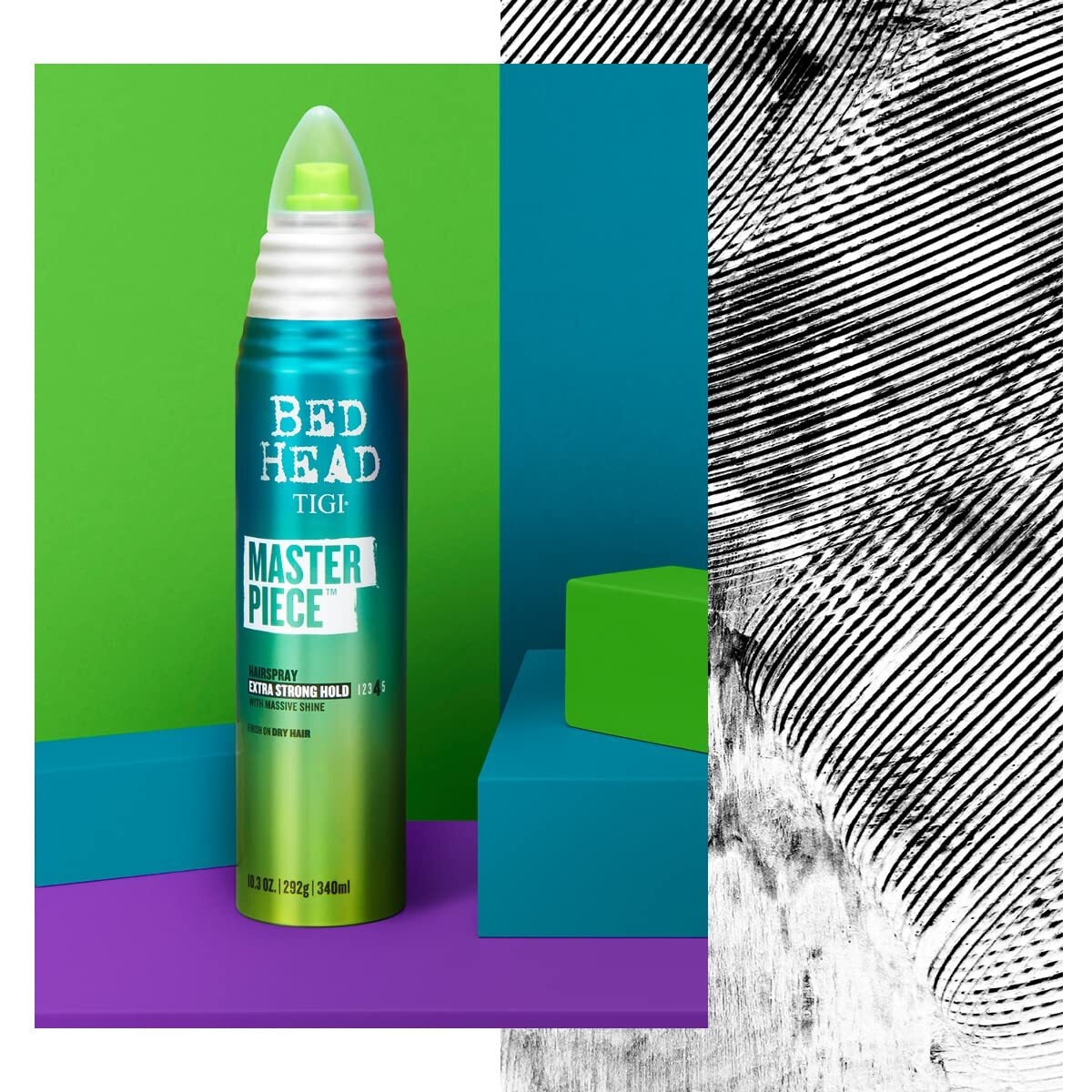 Bed Head by TIGI Frizz Control Hairspray Extra Hold Masterpiece Hair Care Spray for Incredibly Shiny and Glossy Hair, 10.3 oz