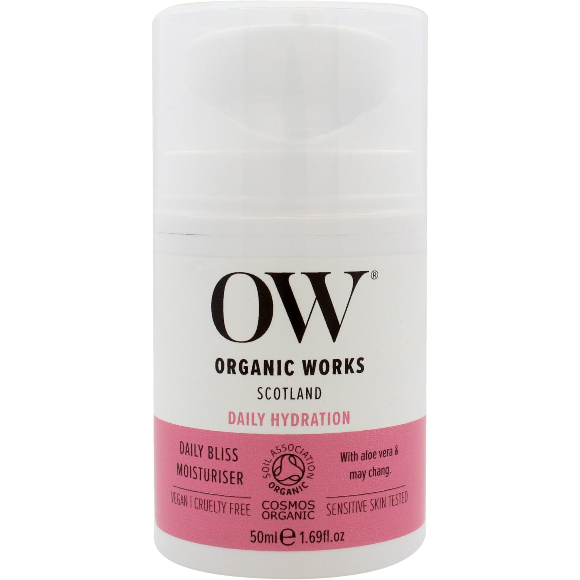 Daily Hydration Daily Bliss Moisturiser by Organic Works for Unisex - 1.69 oz Cream