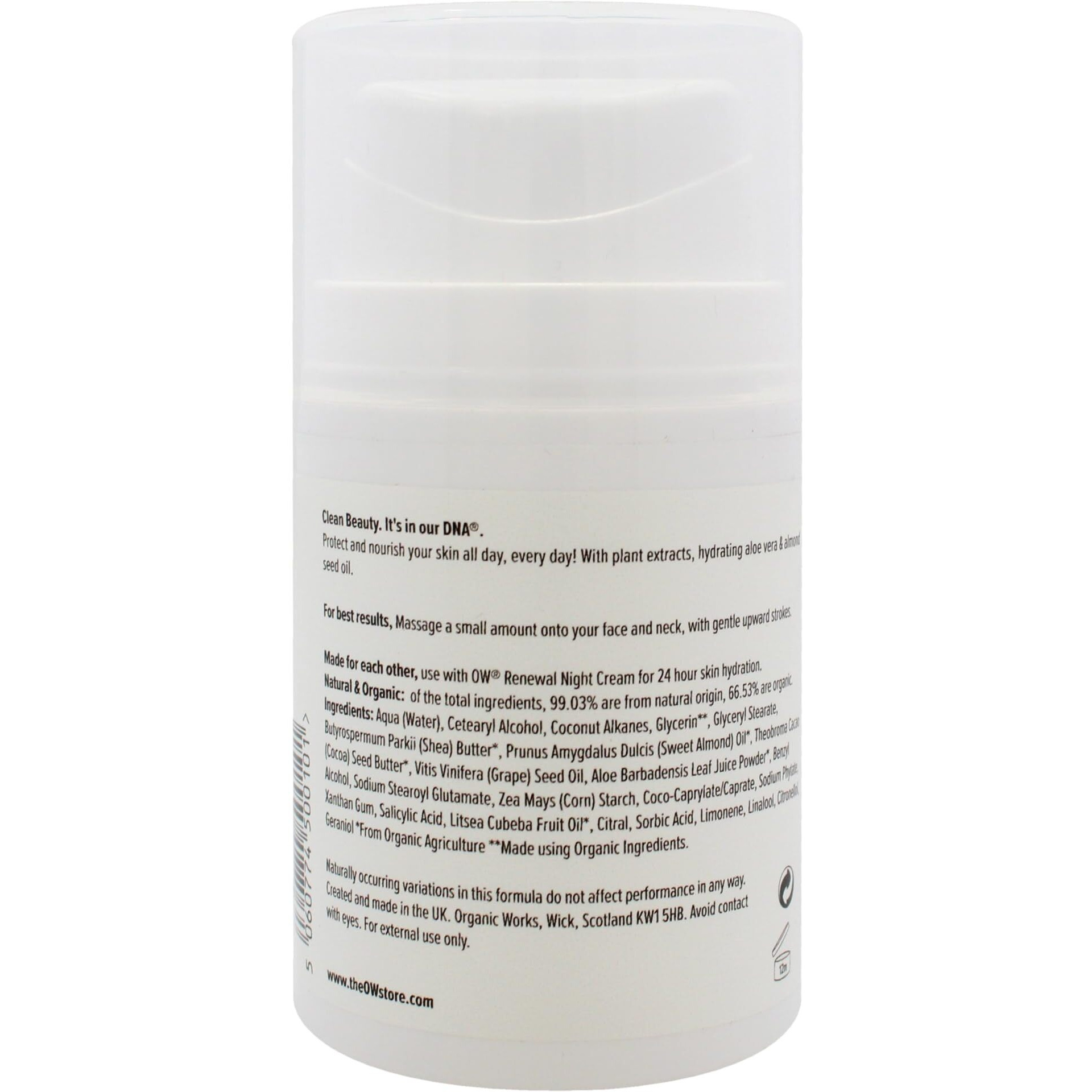 Daily Hydration Daily Bliss Moisturiser by Organic Works for Unisex - 1.69 oz Cream