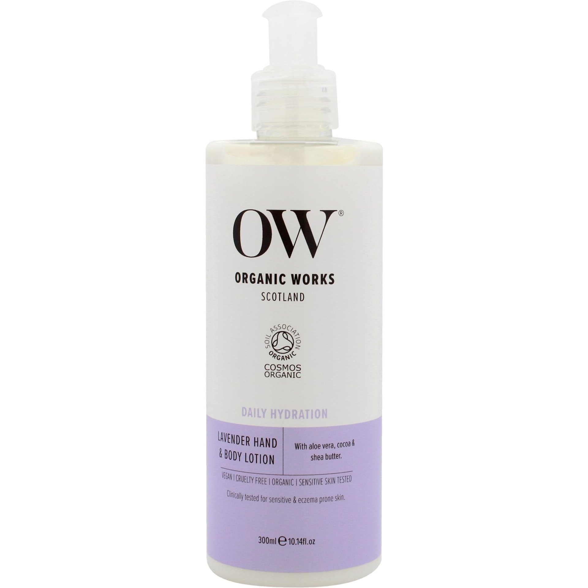 Daily Hydration Hand and Body Lotion - Lavender by Organic Works for Women - 10.14 oz Body Lotion