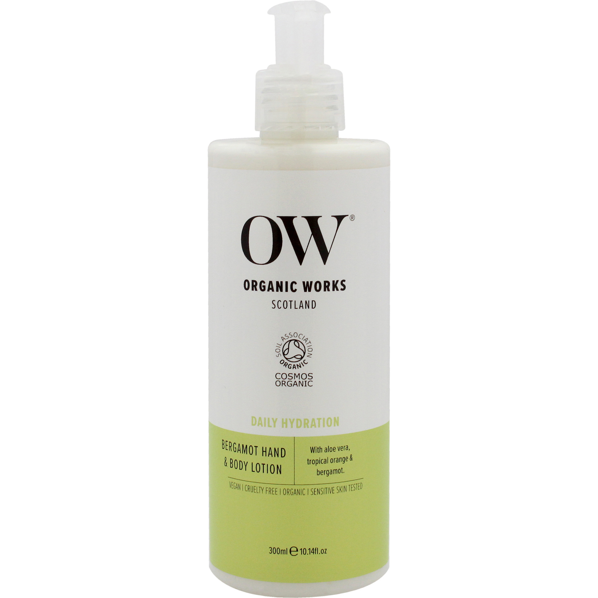 Daily Hydration Hand and Body Lotion - Bergamot by Organic Works for Unisex - 10.14 oz Body Lotion