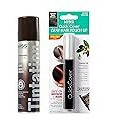 KISS Tintation Temporary Hair Color Spray & Hair Mascara (Darkest Brown)