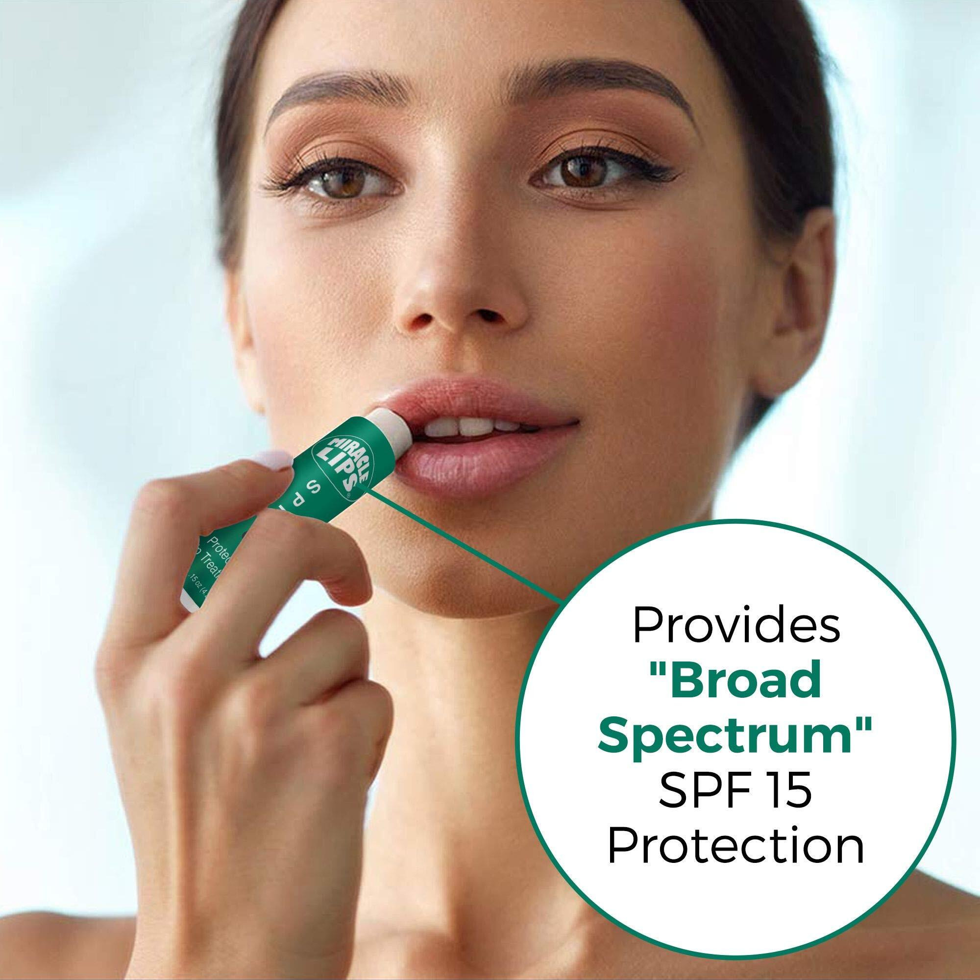 Miracle Lips SPF 15 Lip Balm and Protective Treatment, TWO Pack, 0.30 oz