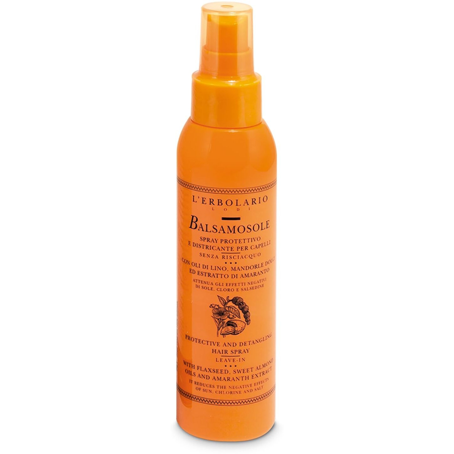 Balsamosole Protective and Detangling Hair Spray Leave-In by LErbolario for Women - 4.2 oz Hair Spray
