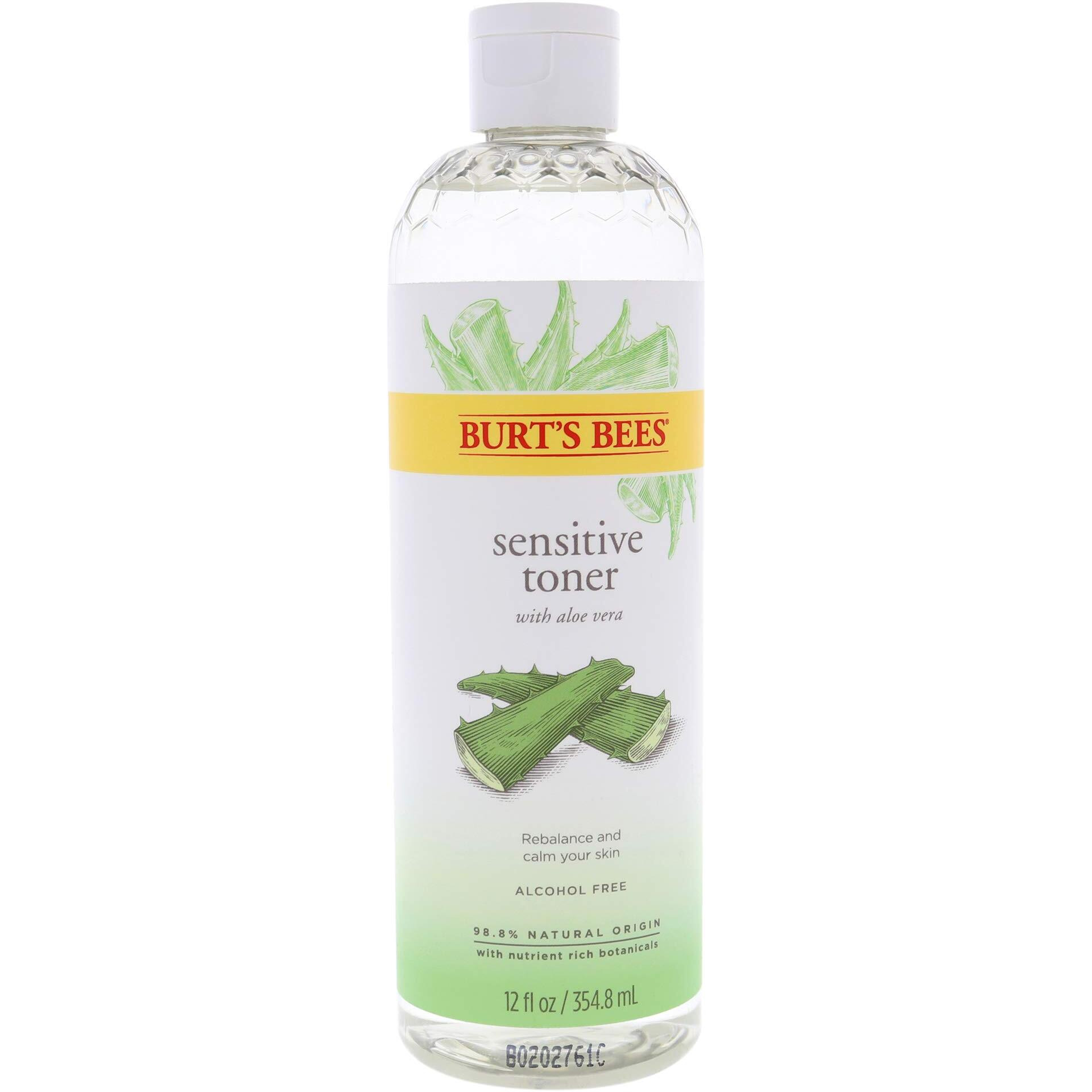 Sensitive Toner With Aloe Vera by Burts Bees for Unisex - 12 oz Toner