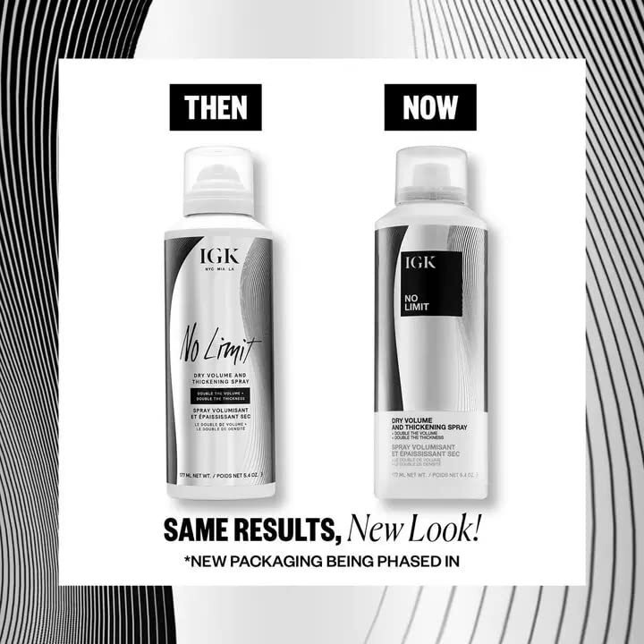 No Limit Dry Volume and Thickening Spray by IGK for Unisex - 5.4 oz Hair Spray