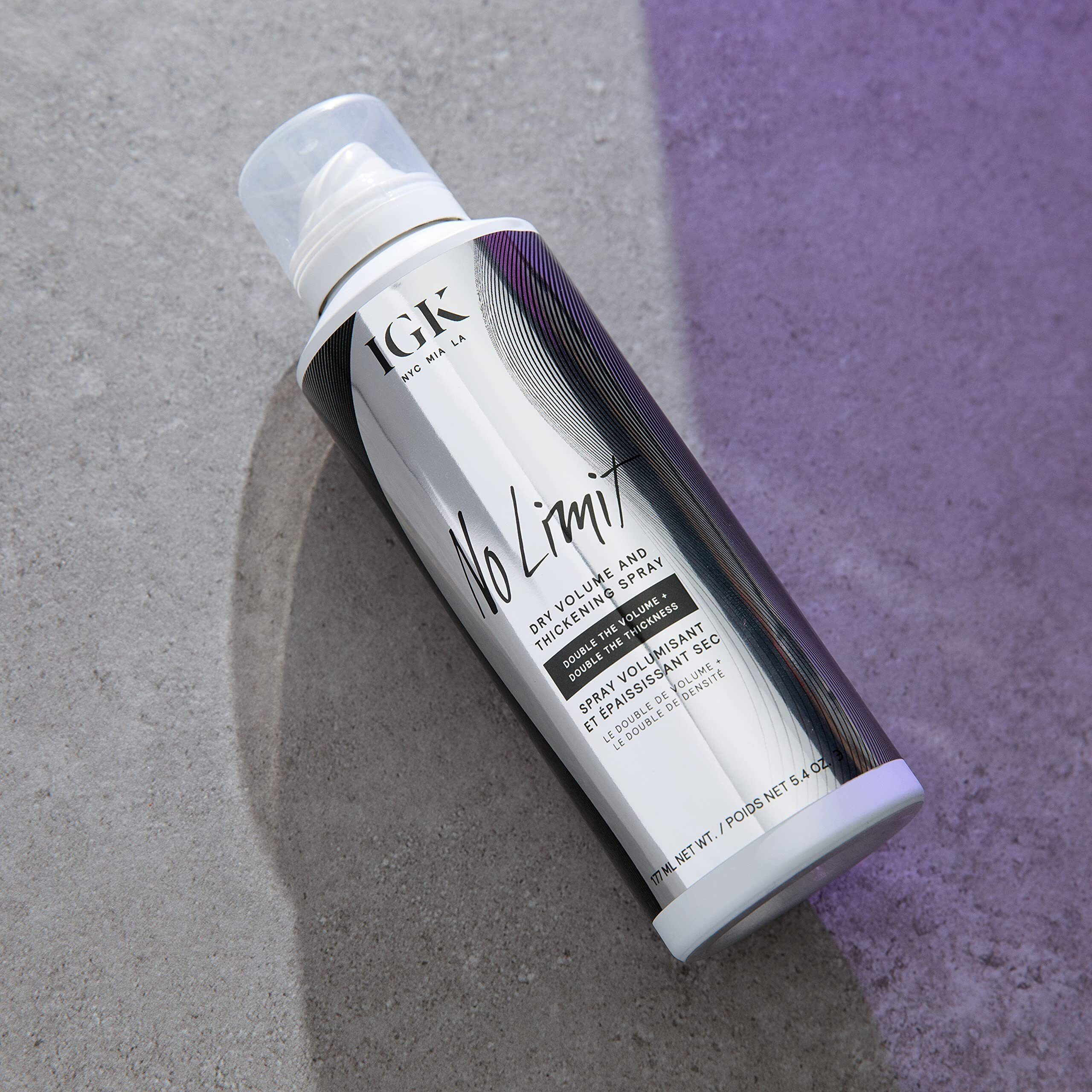 No Limit Dry Volume and Thickening Spray by IGK for Unisex - 5.4 oz Hair Spray