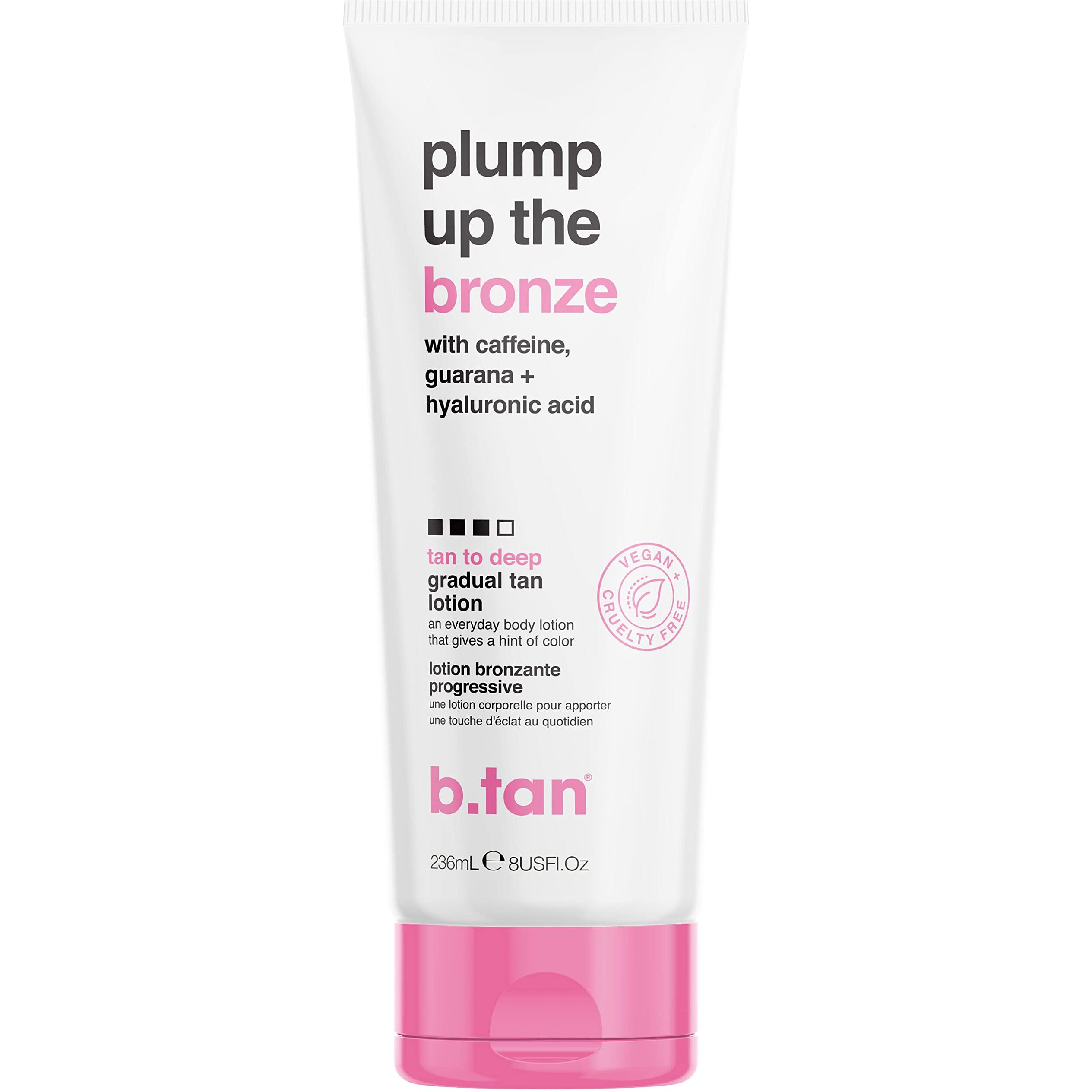 Plump Up The Bronze Gradual Tan Lotion - Tan To Deep by B.Tan for Unisex - 8 oz Bronzer