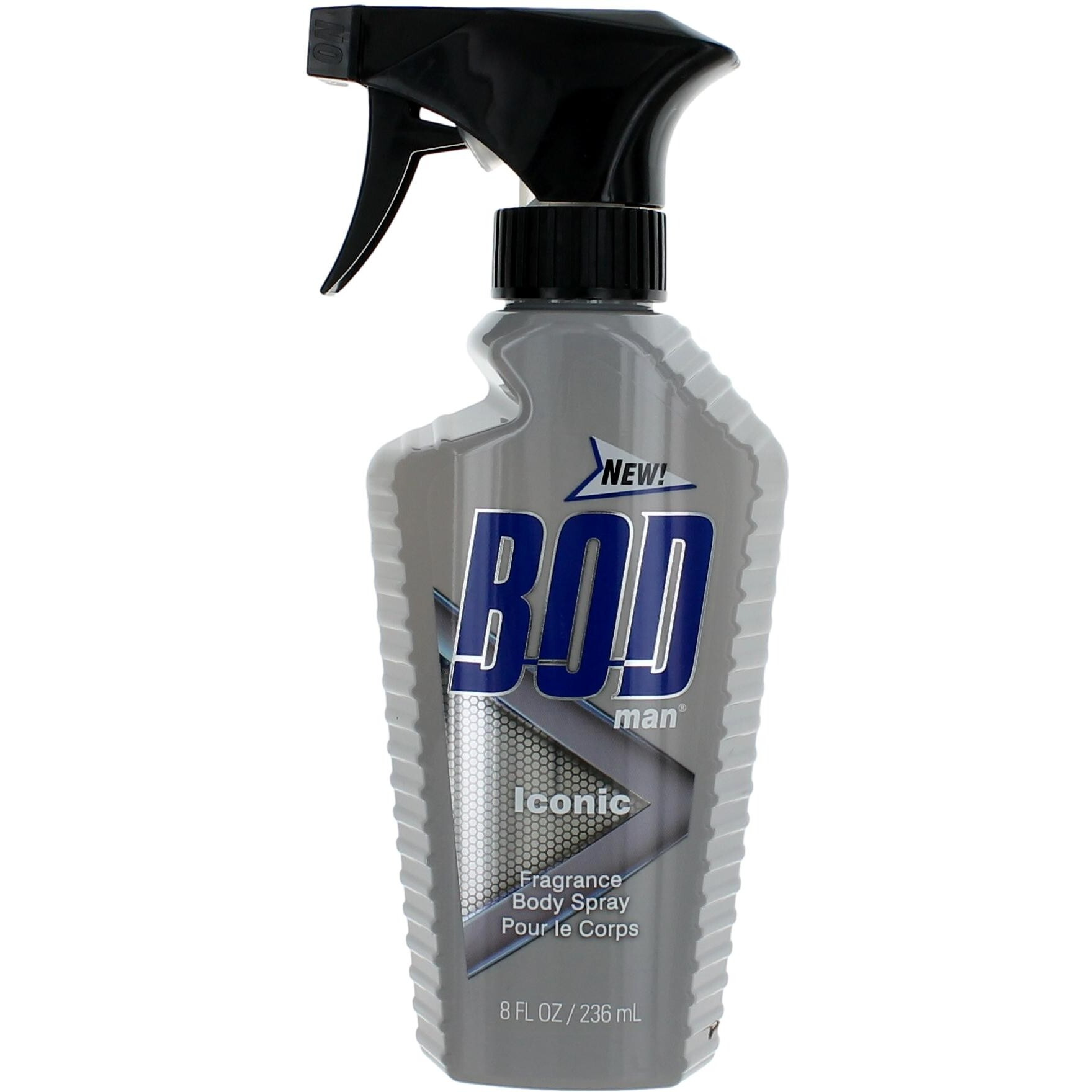 Bod Man Iconic by Parfums De Coeur, 8 oz Frgrance Body Spray for Men