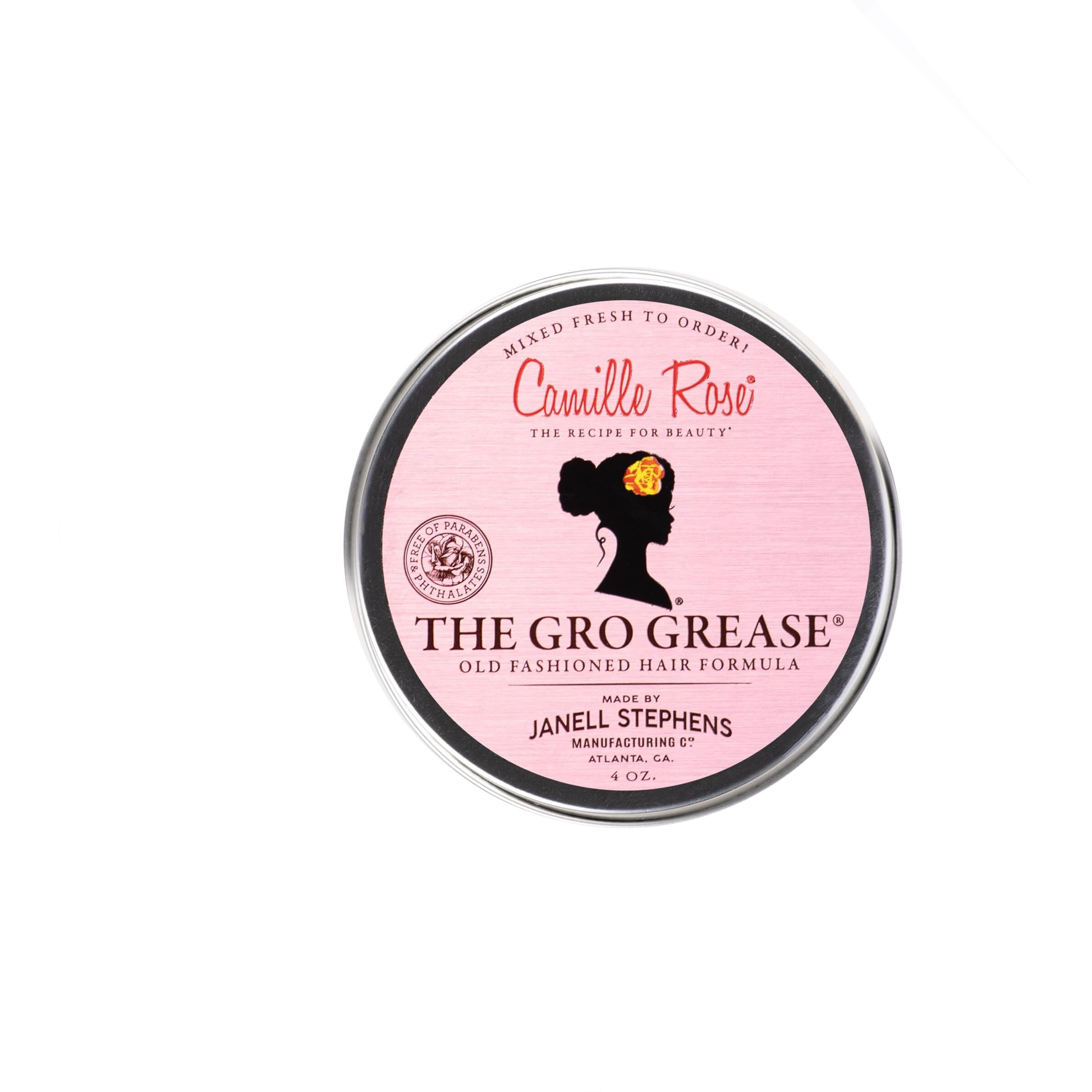 Camille Rose The Gro Grease for Hair Growth Stimulation, Length Retention, and Relief from a Dry, Itchy, Flaky Scalp