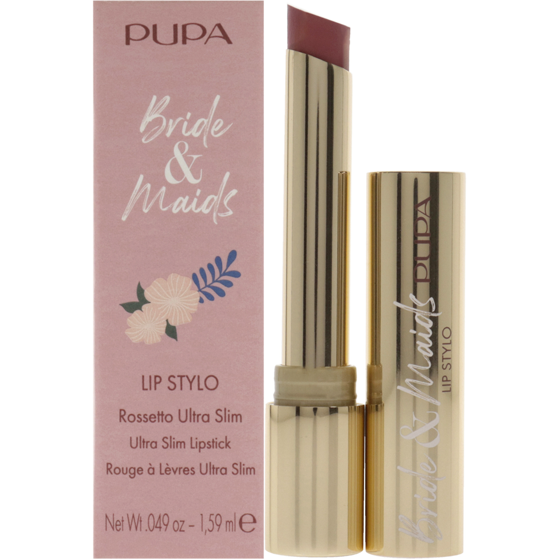 Bride and Maids Lip Stylo Ultra Slim Lipstick - 001 Weeding Cake by Pupa Milano for Women - 0.049 oz Lipstick