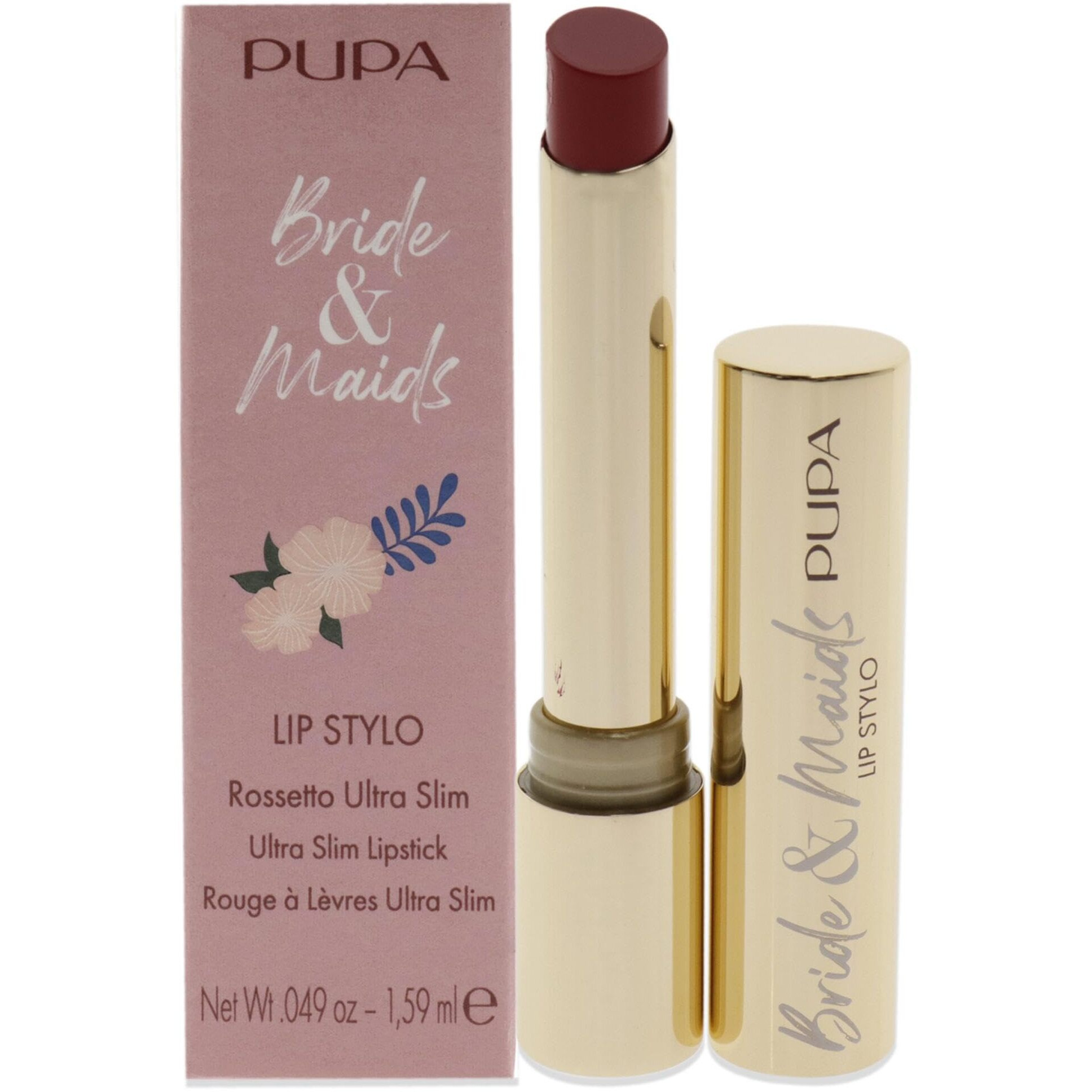 Bride and Maids Lip Stylo Ultra Slim Lipstick - 004 True Love by Pupa Milano for Women - 0.049 oz Lipstick
