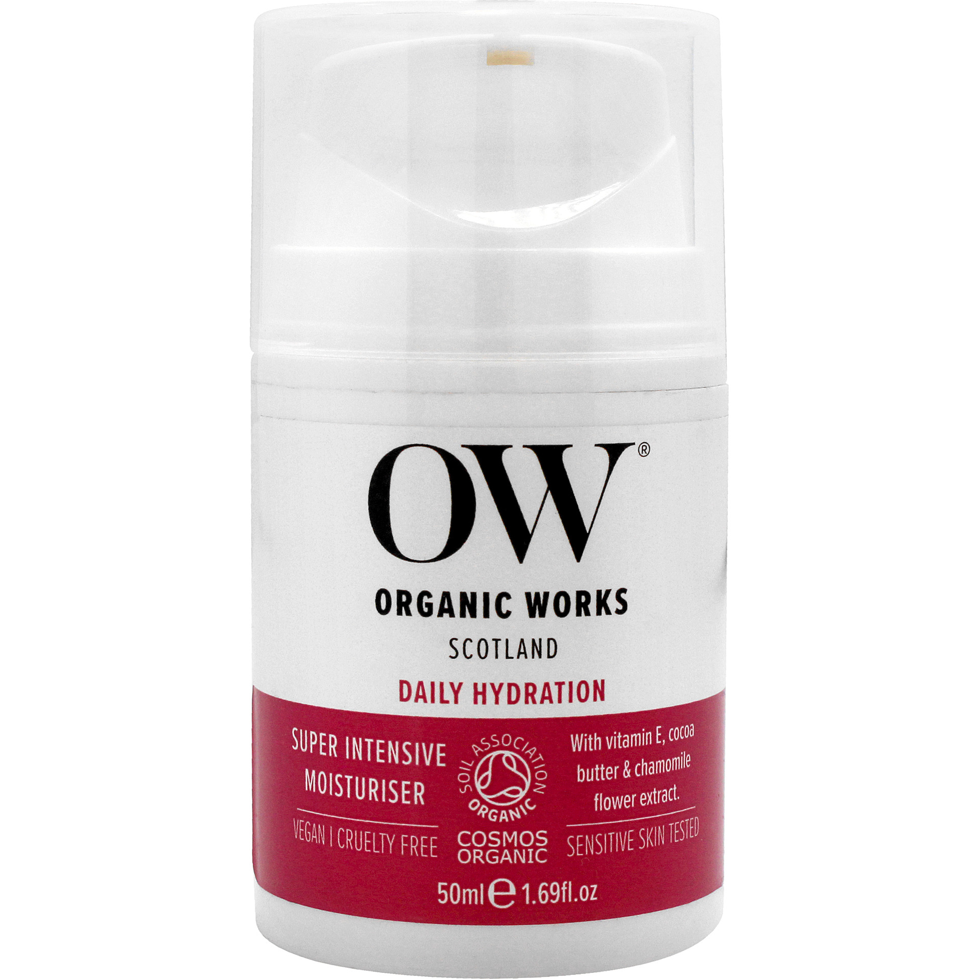 Daily Hydration Super Intensive Moisturiser by Organic Works for Unisex - 1.69 oz Cream
