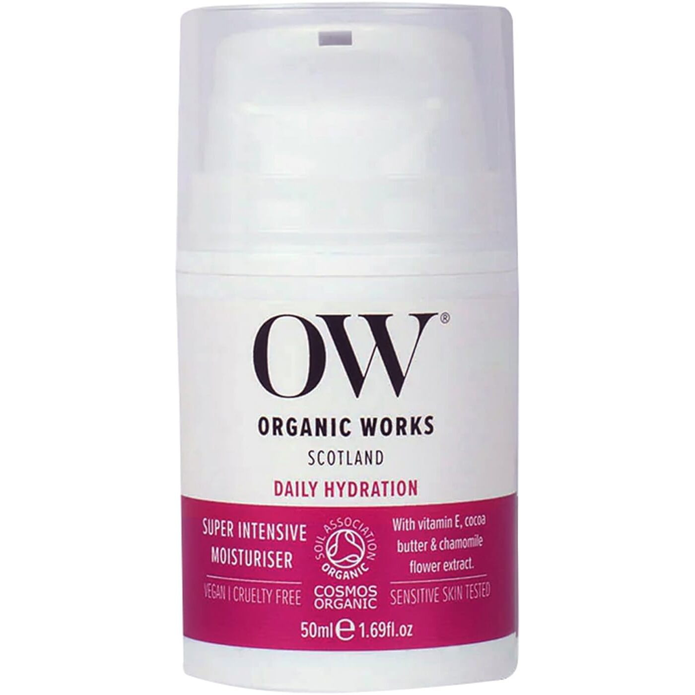 Daily Hydration Super Intensive Moisturiser by Organic Works for Unisex - 1.69 oz Cream