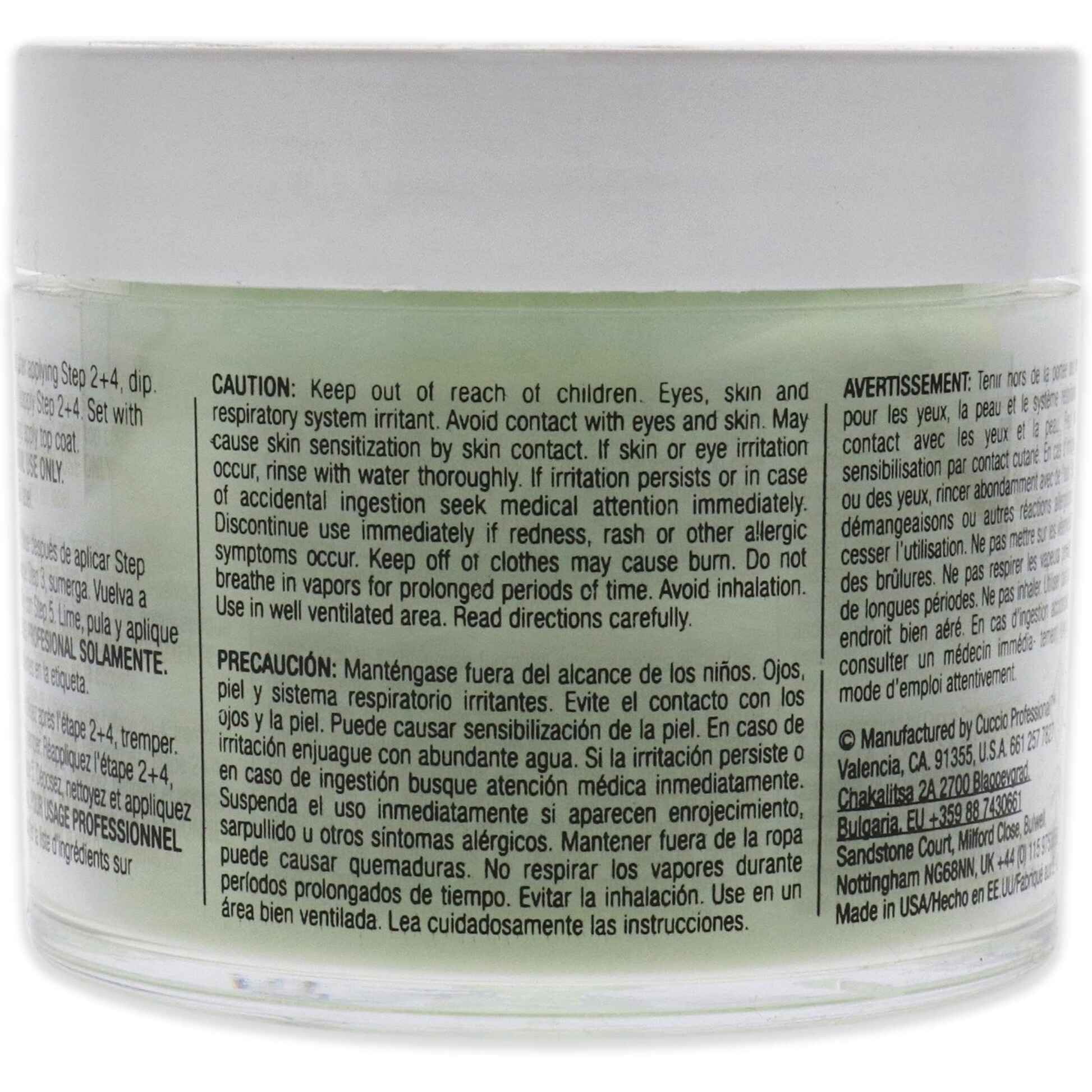 Pro Powder Polish Nail Colour Dip System - Pistachio Sorbet by Cuccio Colour for Women - 1.6 oz Nail Powder