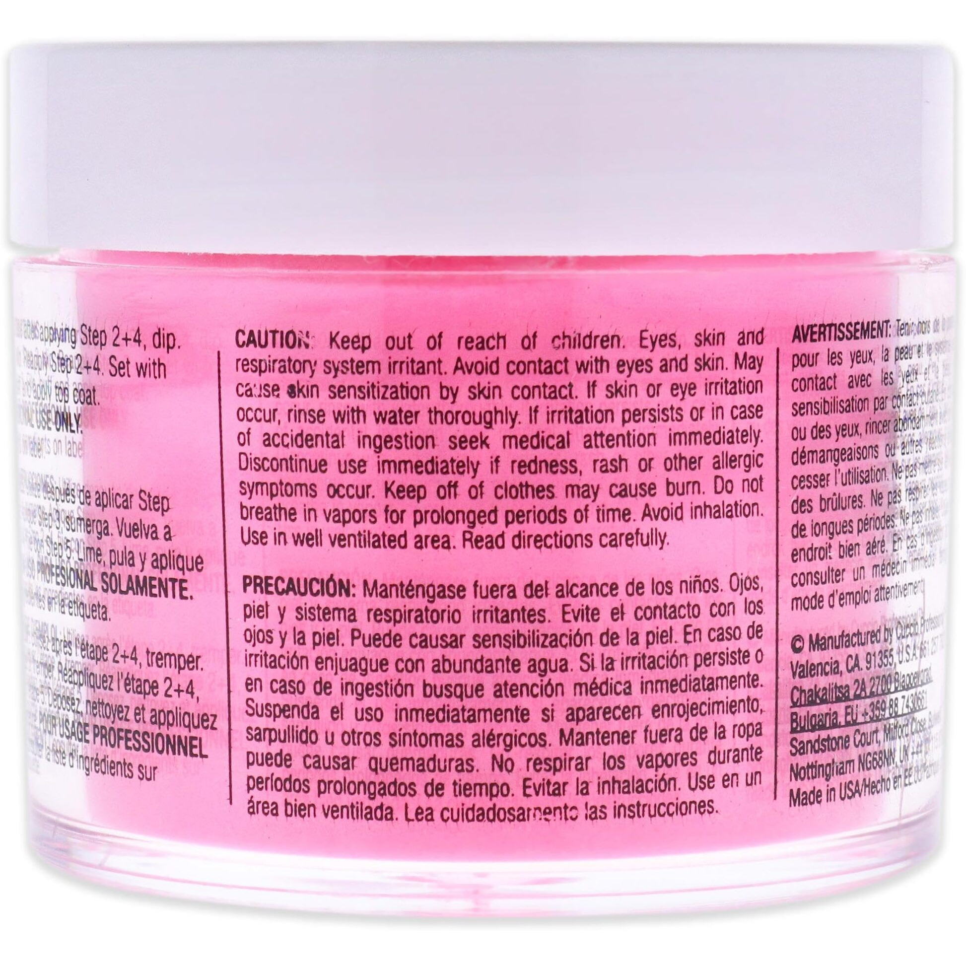 Pro Powder Polish Nail Colour Dip System - Pretty Awesome by Cuccio Colour for Women - 1.6 oz Nail Powder