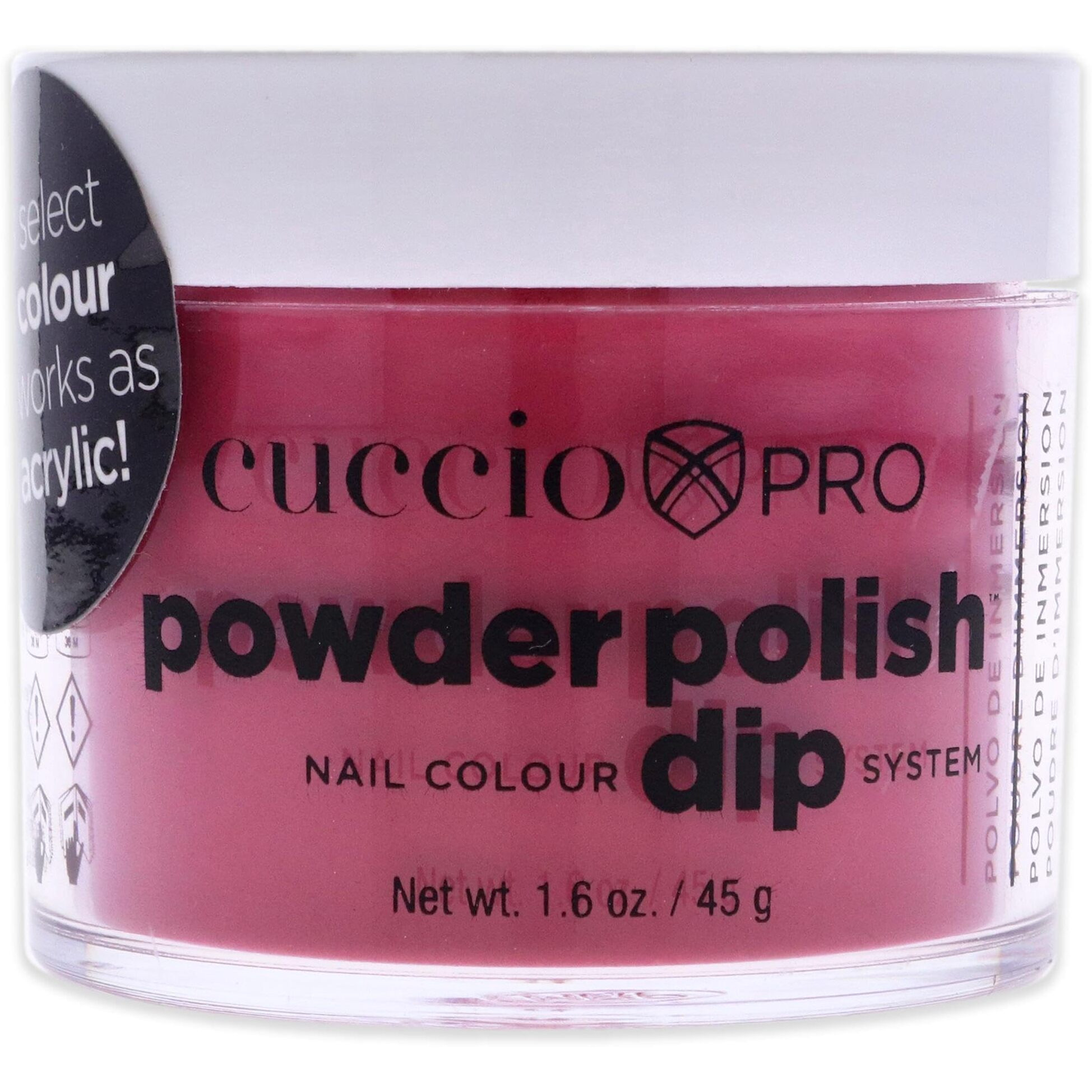 Pro Powder Polish Nail Colour Dip System - High Resolutions by Cuccio Colour for Women - 1.6 oz Nail Powder