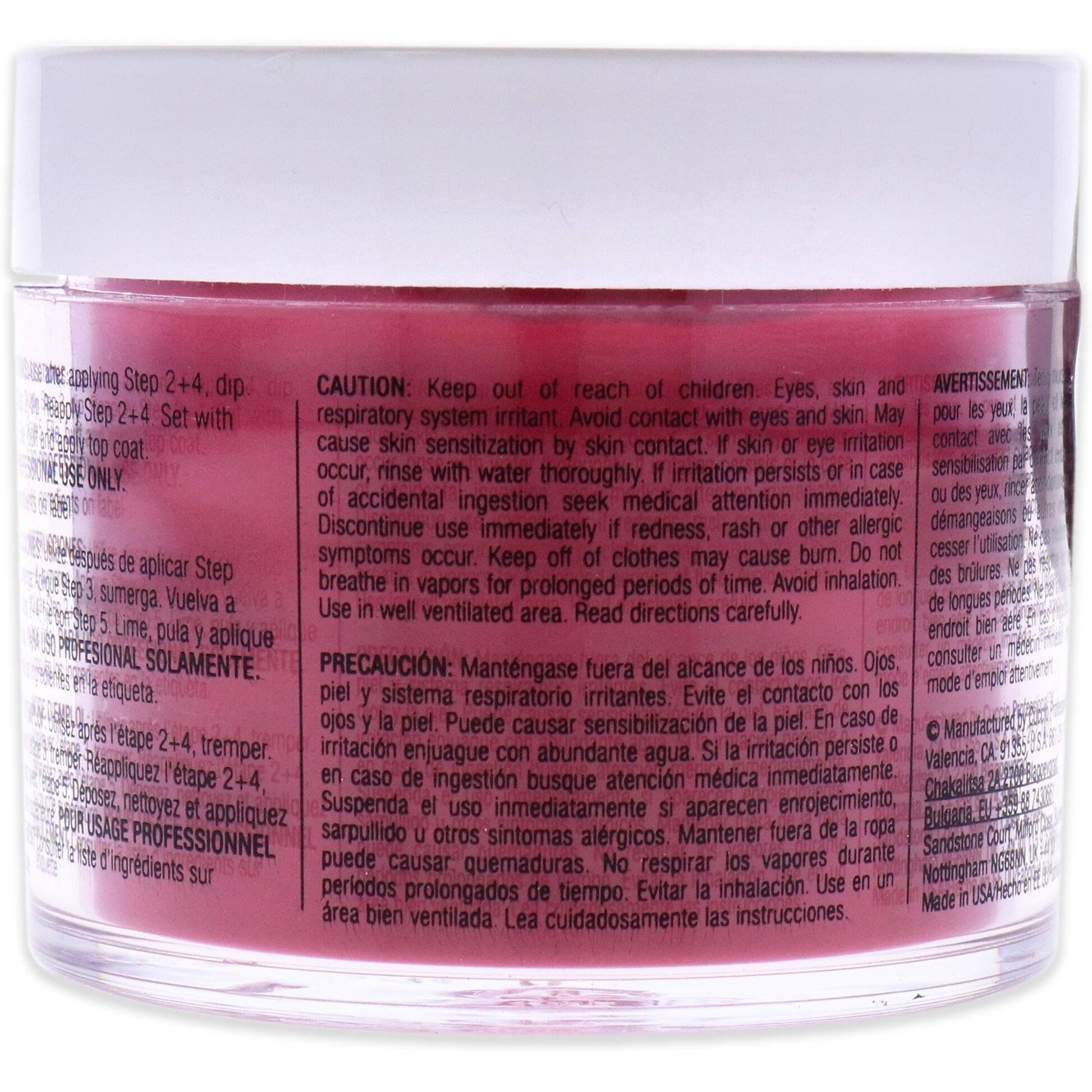 Pro Powder Polish Nail Colour Dip System - High Resolutions by Cuccio Colour for Women - 1.6 oz Nail Powder