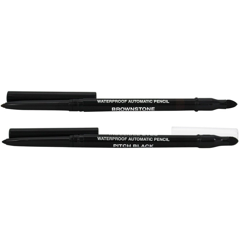 Mineral Hygienics Makeup - Automatic Eye Liner - Pitch Black and Waterproof Eye Liner - Brownie