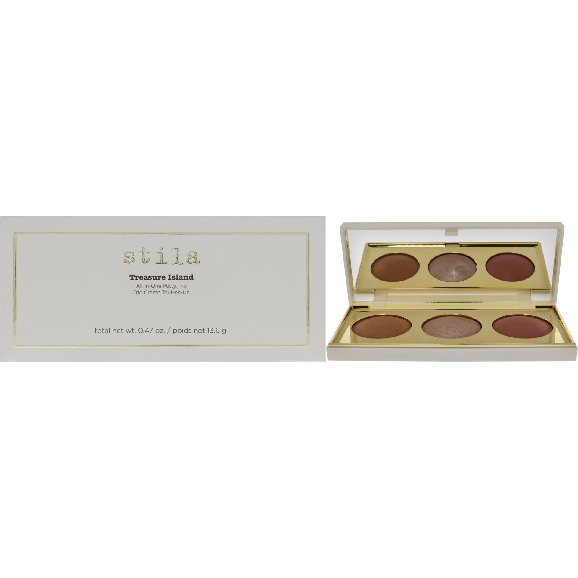 Treasure Island All-in-One Putty Trio Palette by Stila for Women - 0.47 oz Makeup