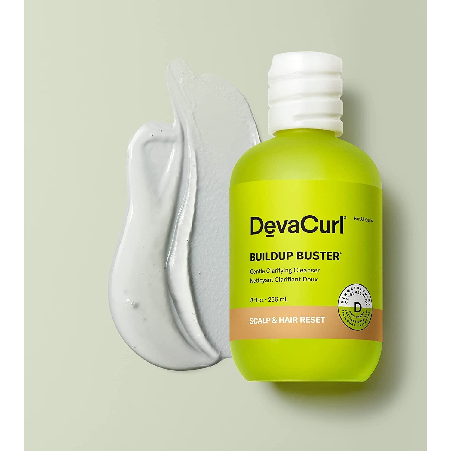 DevaCurl Buildup Buster Gentle Clarifying Cleanser, Green Oasis, 8 fl. oz.