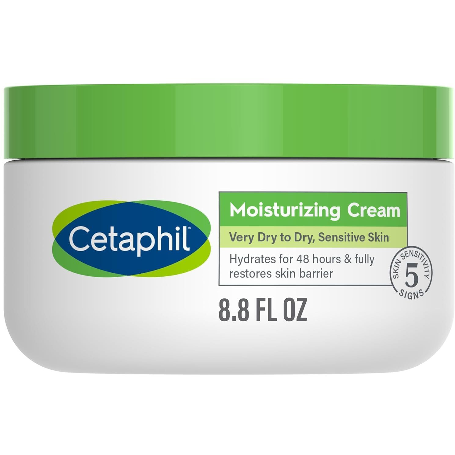 Cetaphil Body Moisturizer, Hydrating Moisturizing Cream for Dry to Very Dry, Sensitive Skin, NEW 8.8 oz, Fragrance Free, Non-Comedogenic, Non-Greasy (Packaging May Vary)