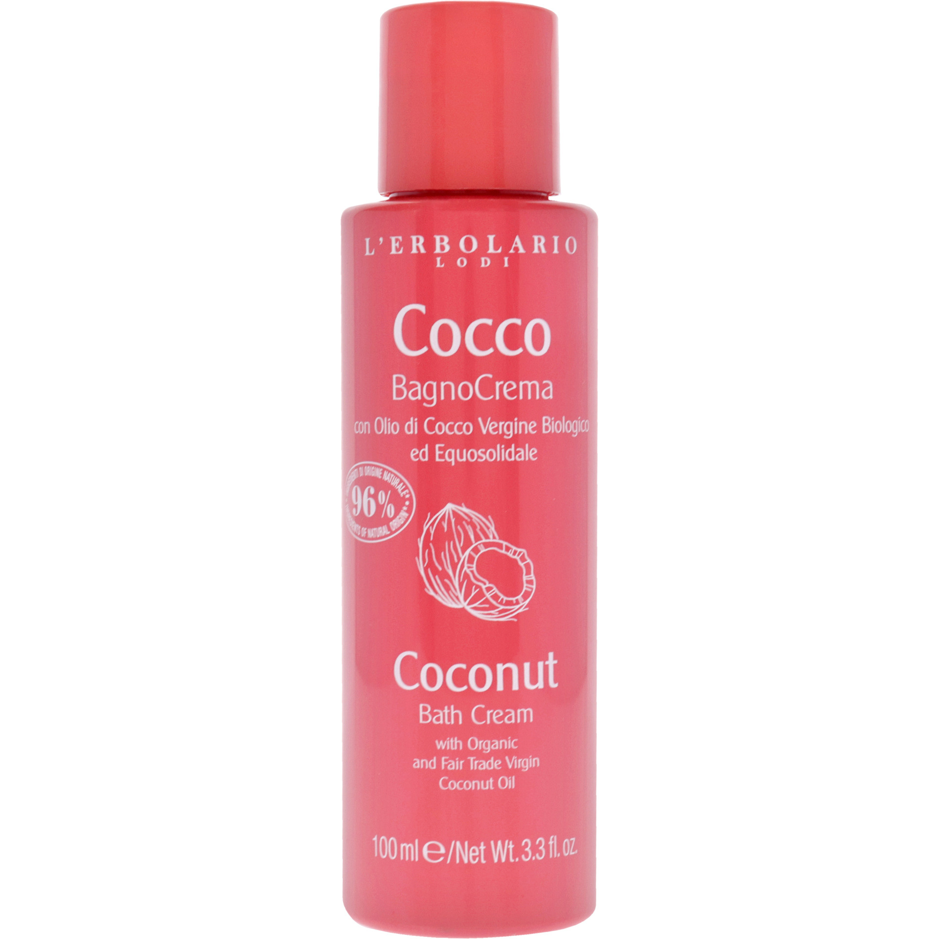 Bath Cream - Coconut by LErbolario for Unisex - 3.3 oz Foam