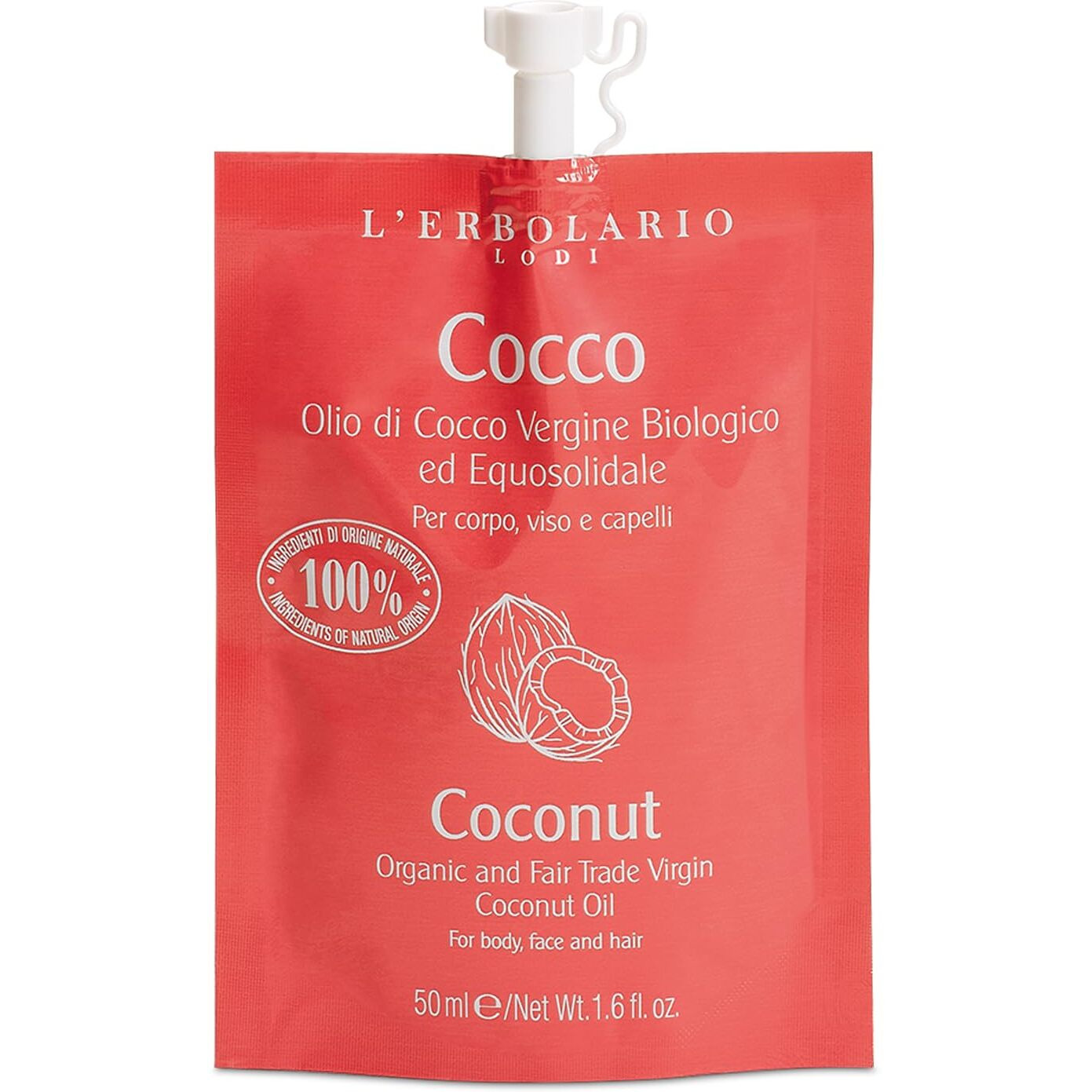 Organic And Fair Trade Virgin Oil - Coconut by LErbolario for Unisex - 1.6 oz Oil