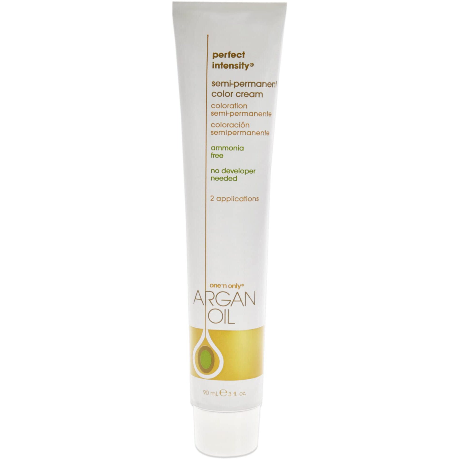 Argan Oil Perfect Intensity Semi-Permanent Color Cream - Pastel Bubblegum by One n Only for Unisex - 3 oz Hair Color