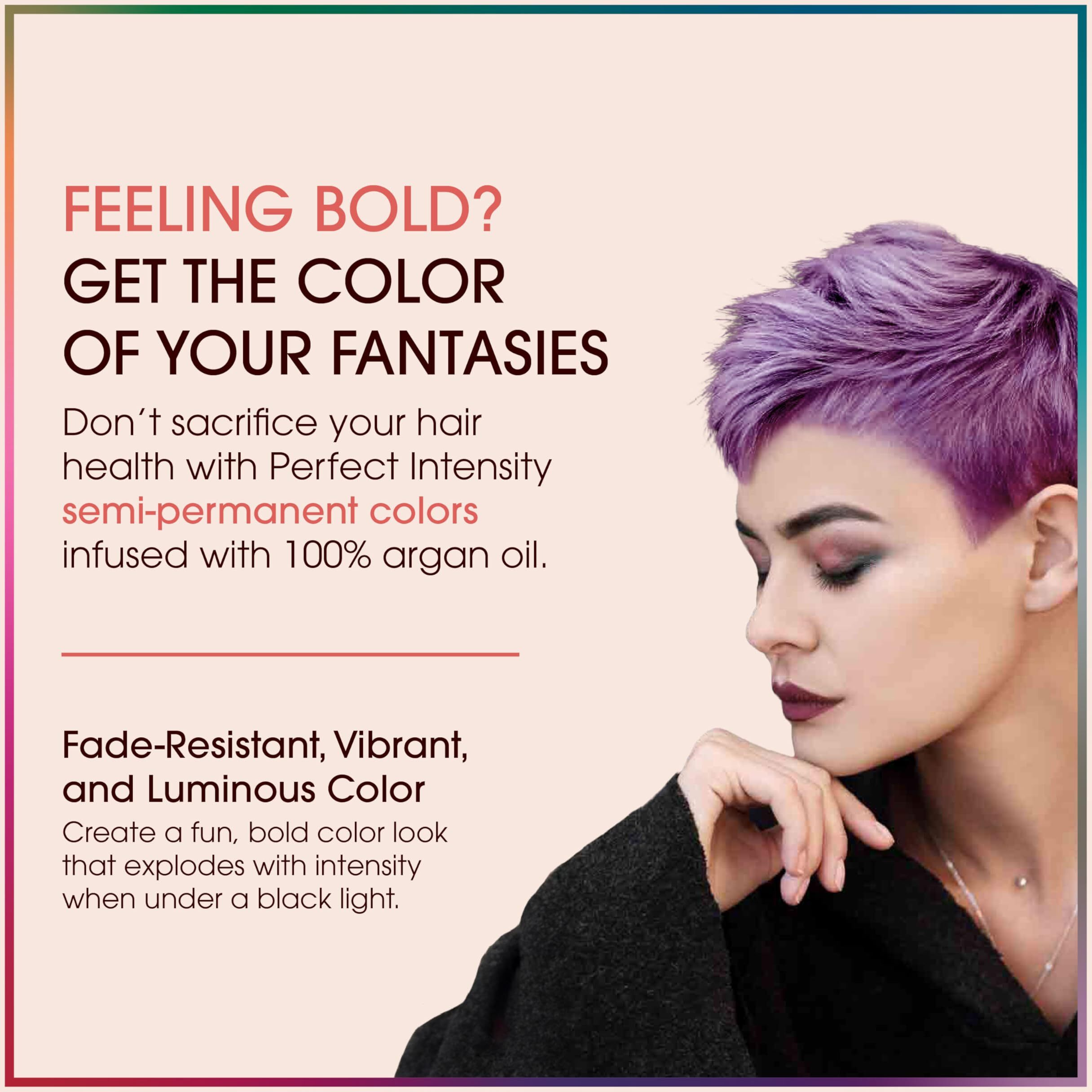 Argan Oil Perfect Intensity Semi-Permanent Color Cream - Pure Purple by One n Only for Unisex - 3 oz Hair Color