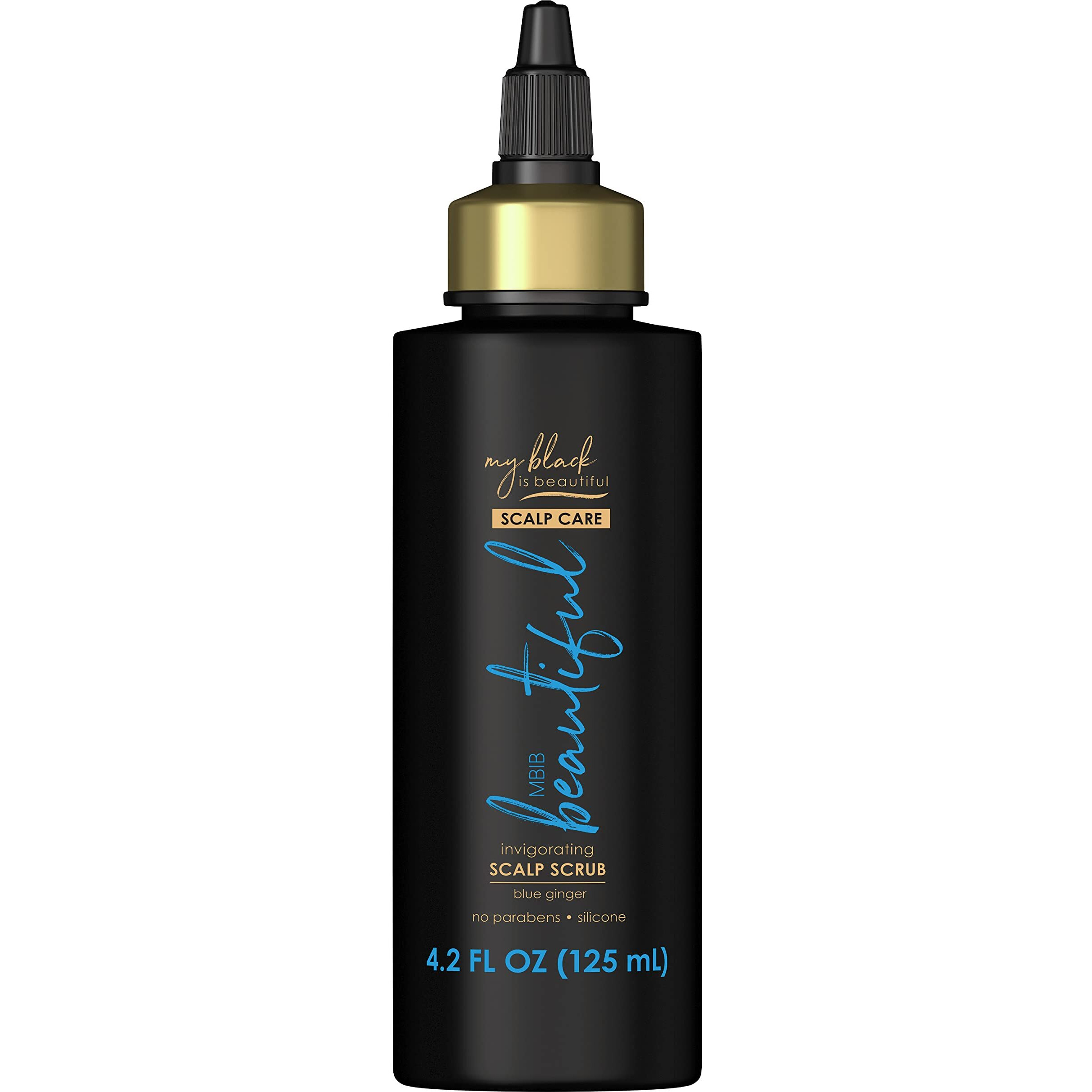 My Black is Beautiful Invigorating Scalp Scrub Treatment for Dry Scalp and Damaged Hair, Blue Ginger and Mint, 4.2 fl oz