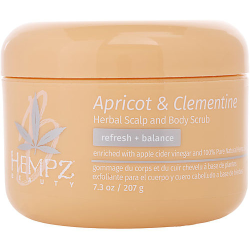 Apricot and Clementine Herbal Scalp and Body Scrub by Hempz for Unisex - 7.3 oz Scrub