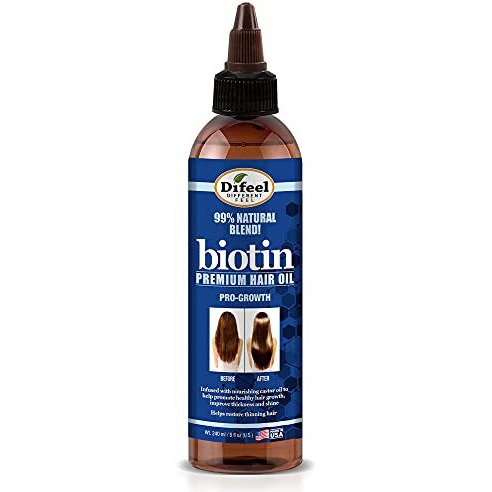 Difeel Biotin Progrowth Premium Hair Oil 8 oz.