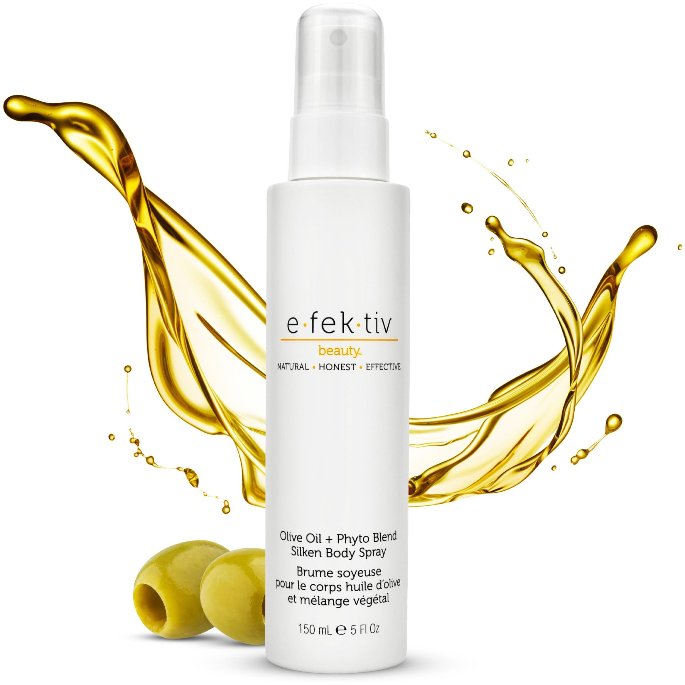 Olive Oil Plus Phyto Blend Silken Body Spray by e.fek.tiv for Unisex - 5 oz Body Spray