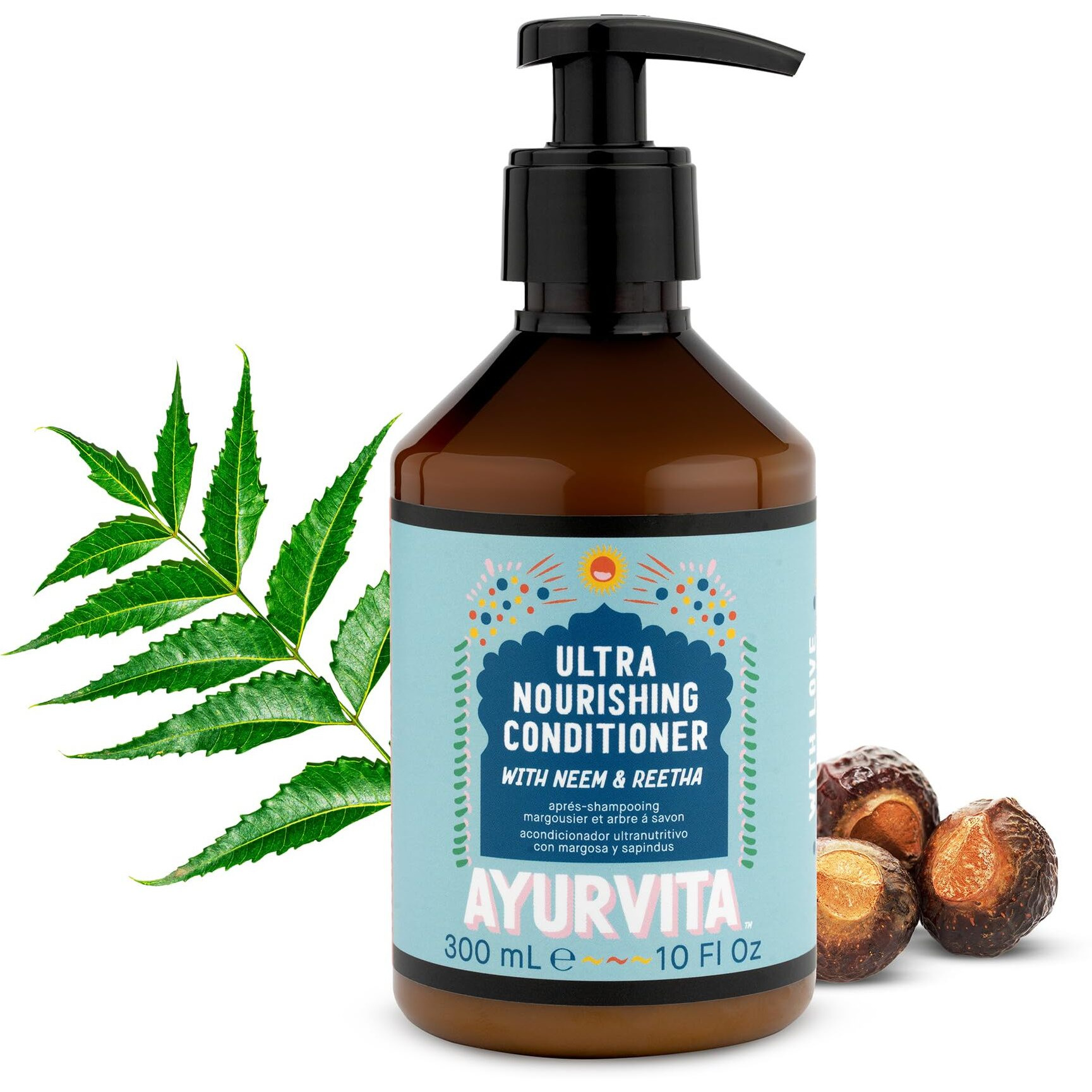 Ultra Nourishing Conditioner with Neem and Reetha by AyurVita for Unisex - 10 oz Conditioner