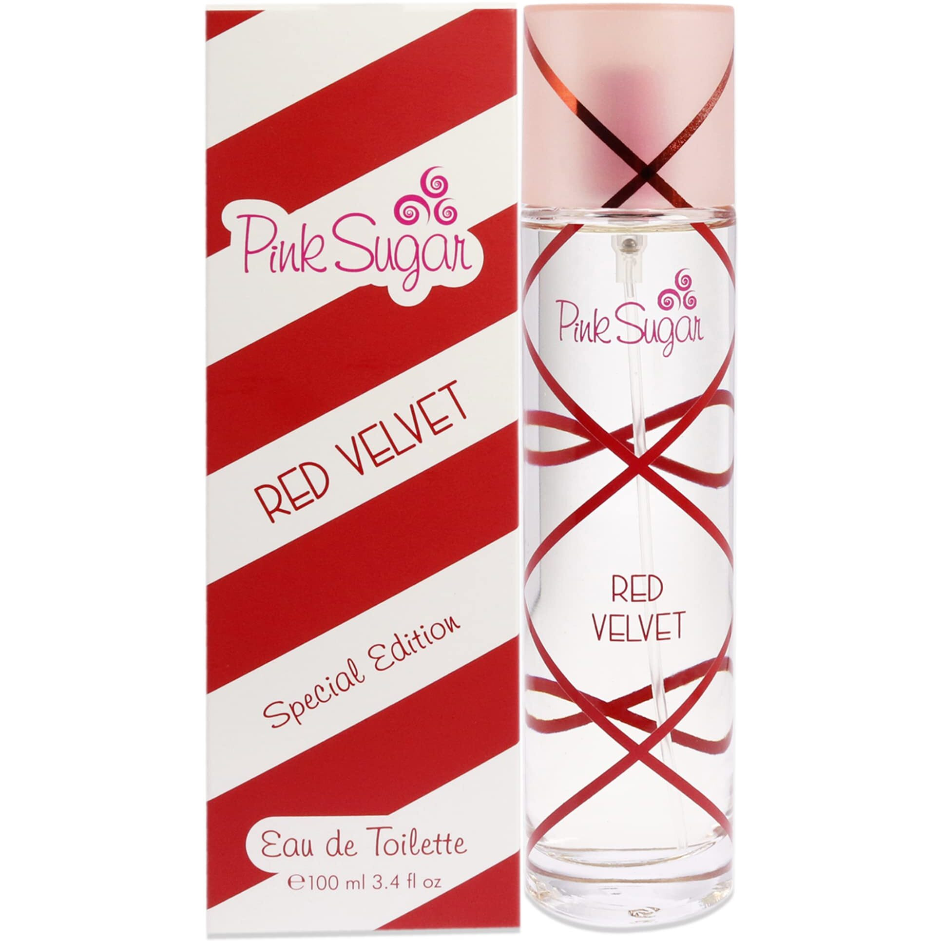 Pink Sugar Red Velvet Special Edition by Aquolina, 3.4 oz Eau De Toilette Spray for Women