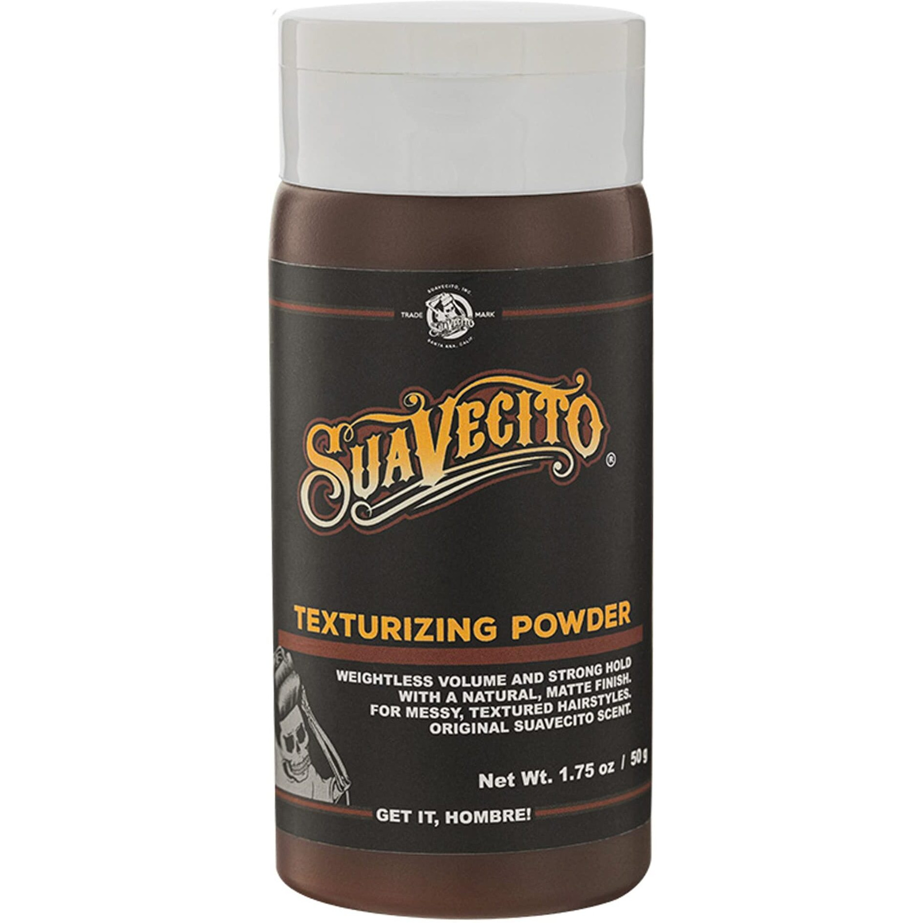 Suavecito Texturizing and Volumizing Hair Styling Powder with Shine Free Matte Finish and Strong Hold - No Mess, Oil Absorbing, Long Lasting - 1.75 oz