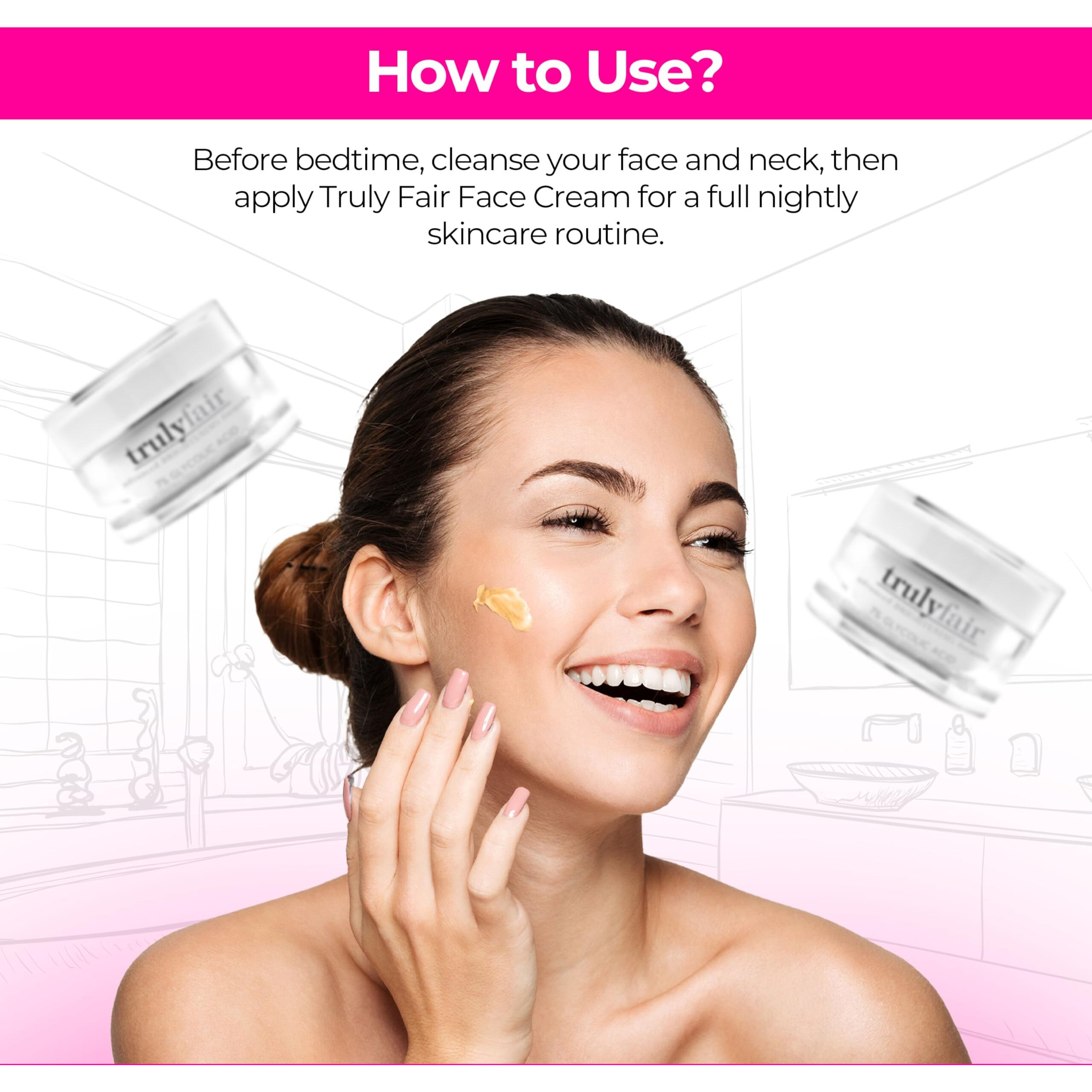 7 Percent Glycolic Acid Concentrated Brightening Cream by Truly Fair for Unisex - 1.7 oz Cream