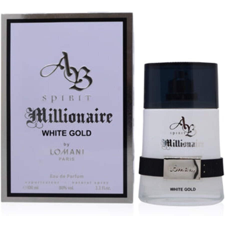 Spirit Millionaire White Gold by Lomani for Men - 3.3 oz EDP Spray