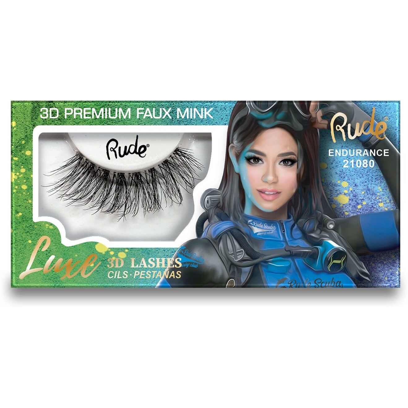 RUDE Luxe 3D Premium Faux Mink Lashes(D0102H2B7NA)