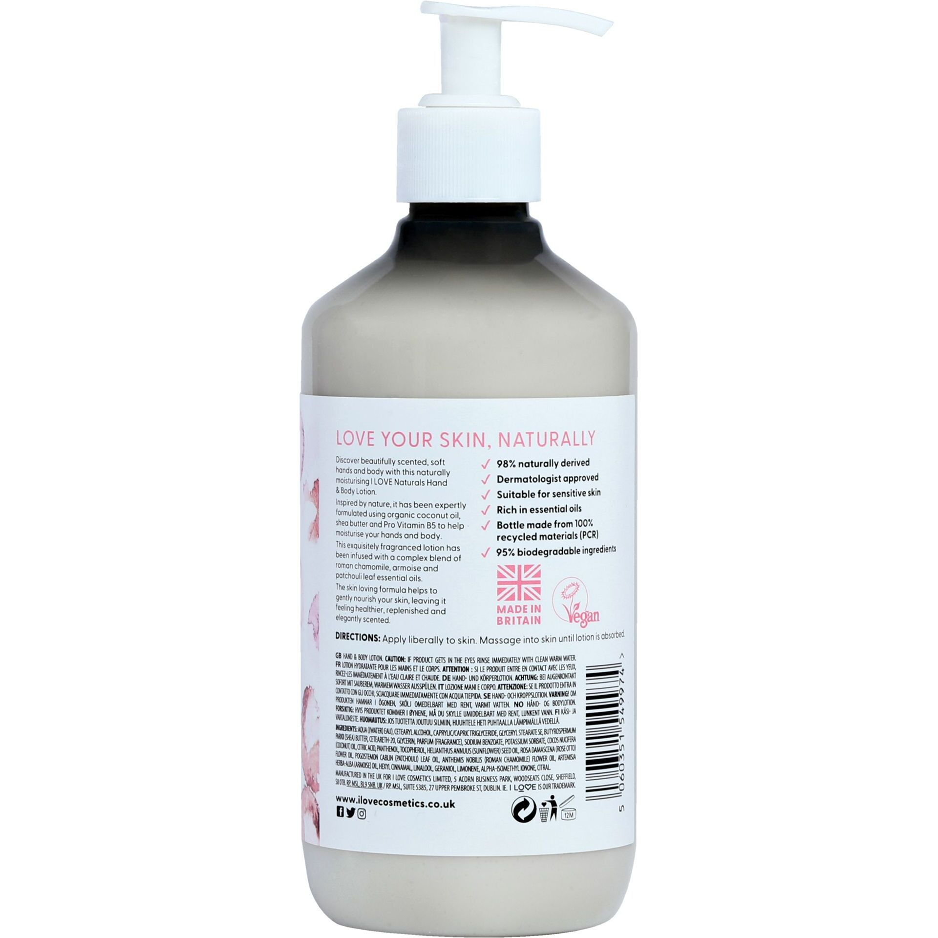 Naturals Hand and Body Lotion - Rose and Argan